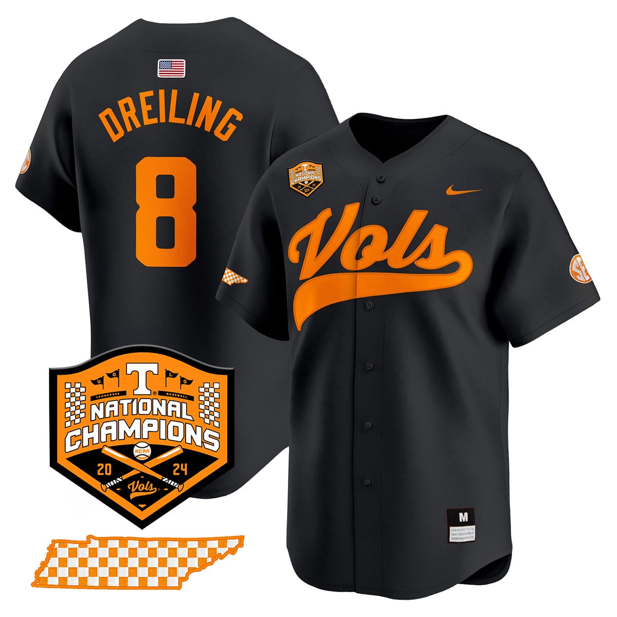 Women's Tennessee Volunteers 2024 National Champions Vapor Premier Limited Jersey - All Stitched