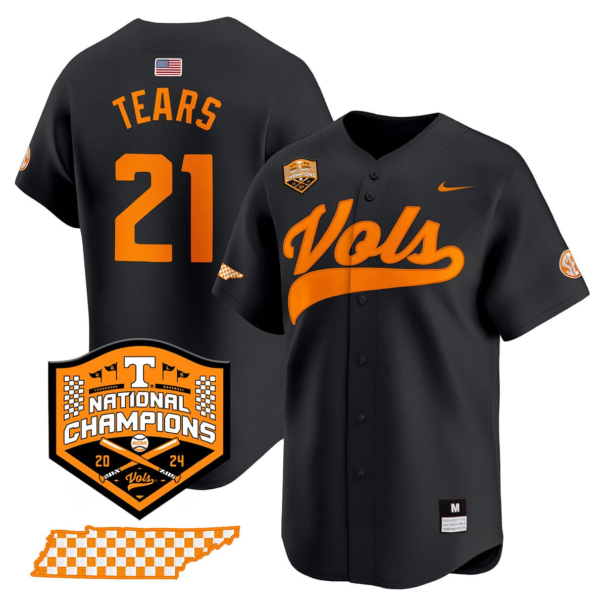 Women's Tennessee Volunteers 2024 National Champions Vapor Premier Limited Jersey - All Stitched