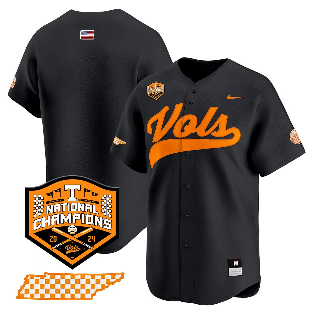 Women's Tennessee Volunteers 2024 National Champions Vapor Premier Limited Jersey - All Stitched