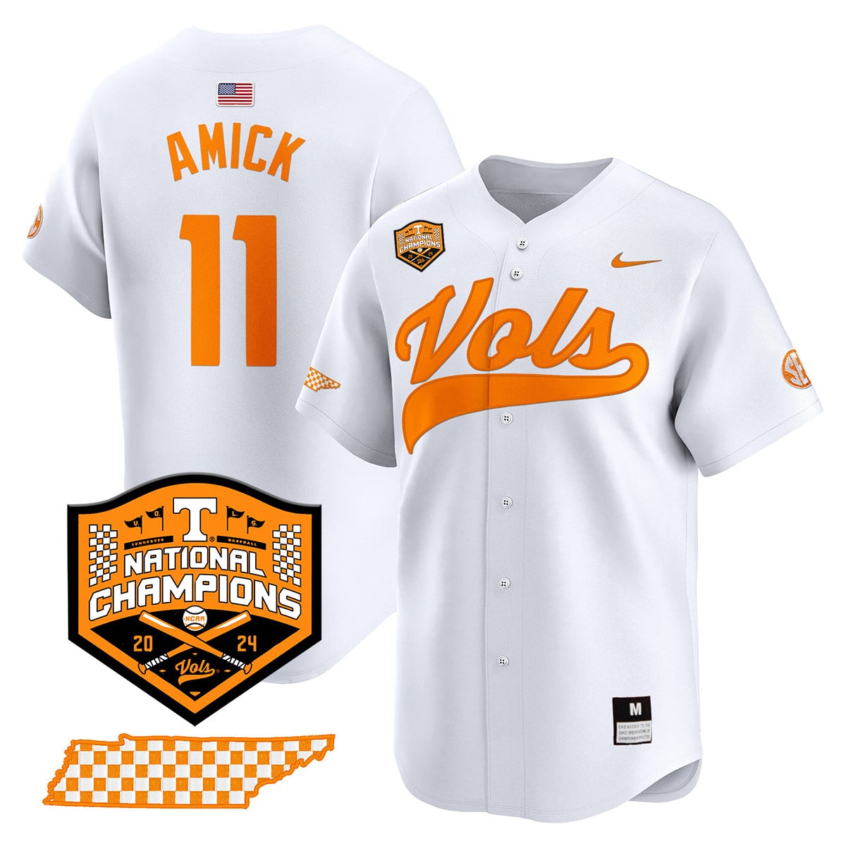 Women's Tennessee Volunteers 2024 National Champions Vapor Premier Limited Jersey - All Stitched