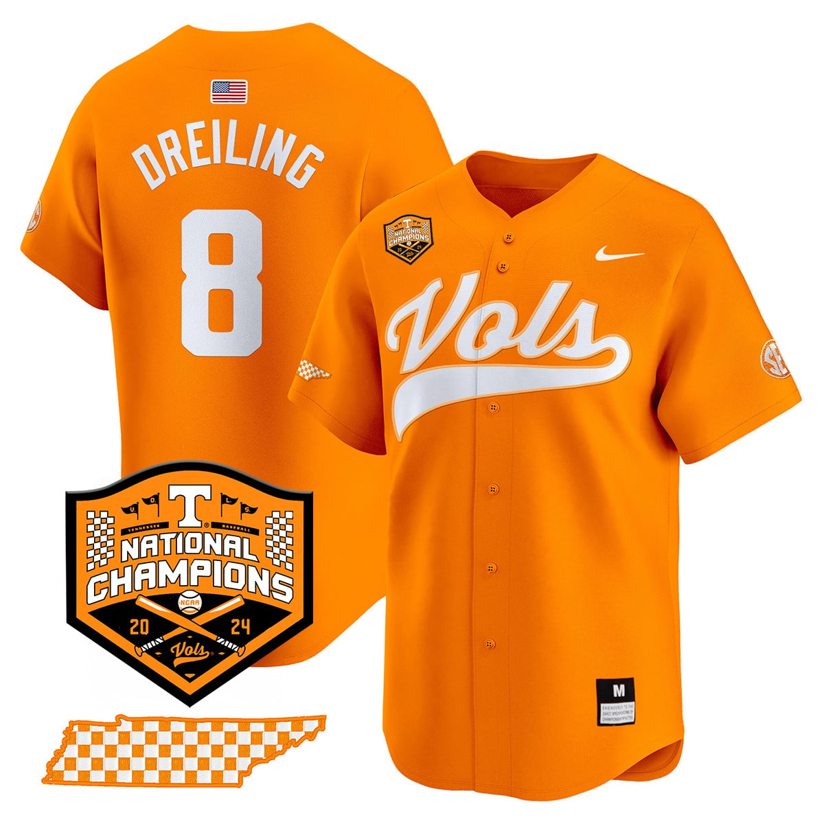 Women's Tennessee Volunteers 2024 National Champions Vapor Premier Limited Jersey - All Stitched