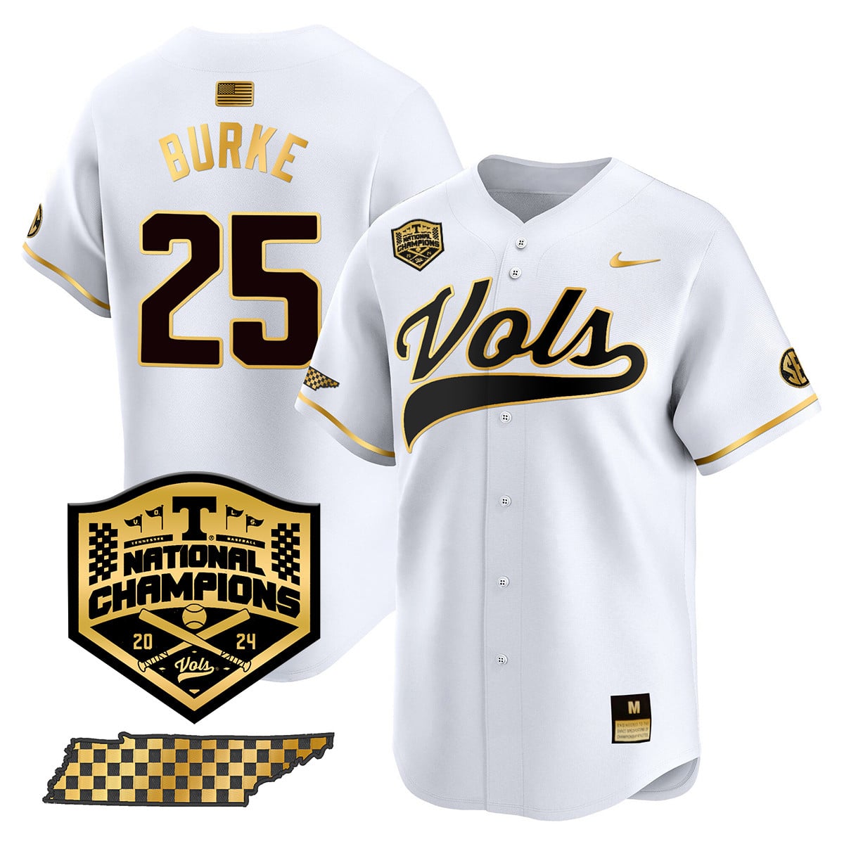 Women's Tennessee Volunteers 2024 National Champions Vapor Premier Limited Jersey - All Stitched