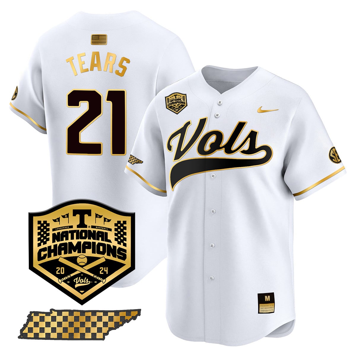 Women's Tennessee Volunteers 2024 National Champions Vapor Premier Limited Jersey - All Stitched