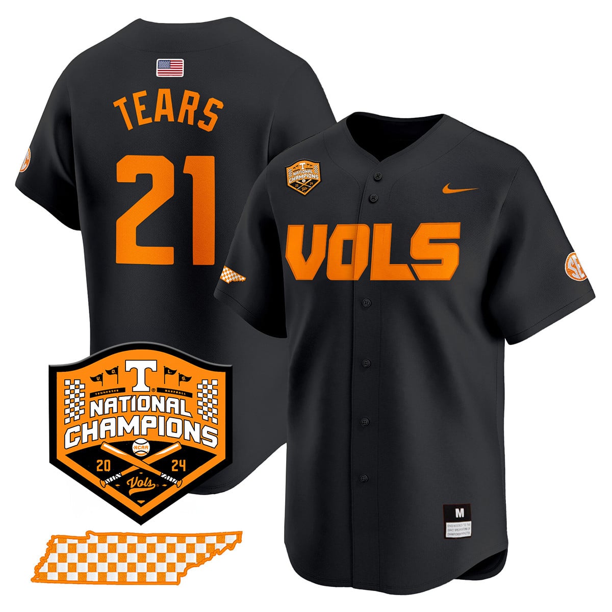Women's Tennessee Volunteers 2024 National Champions Vapor Premier Limited Jersey V1 - All Stitched