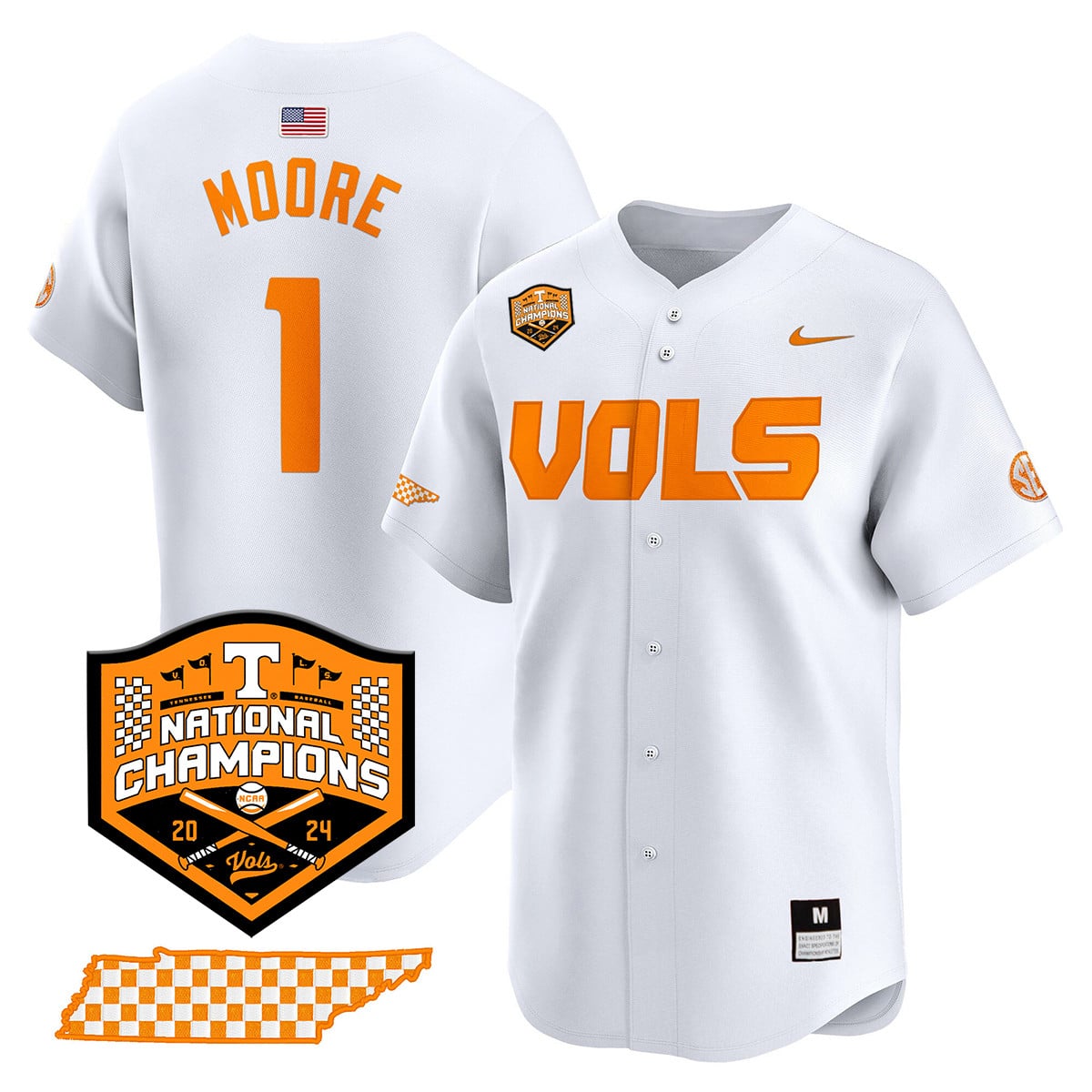 Women's Tennessee Volunteers 2024 National Champions Vapor Premier Limited Jersey V1 - All Stitched