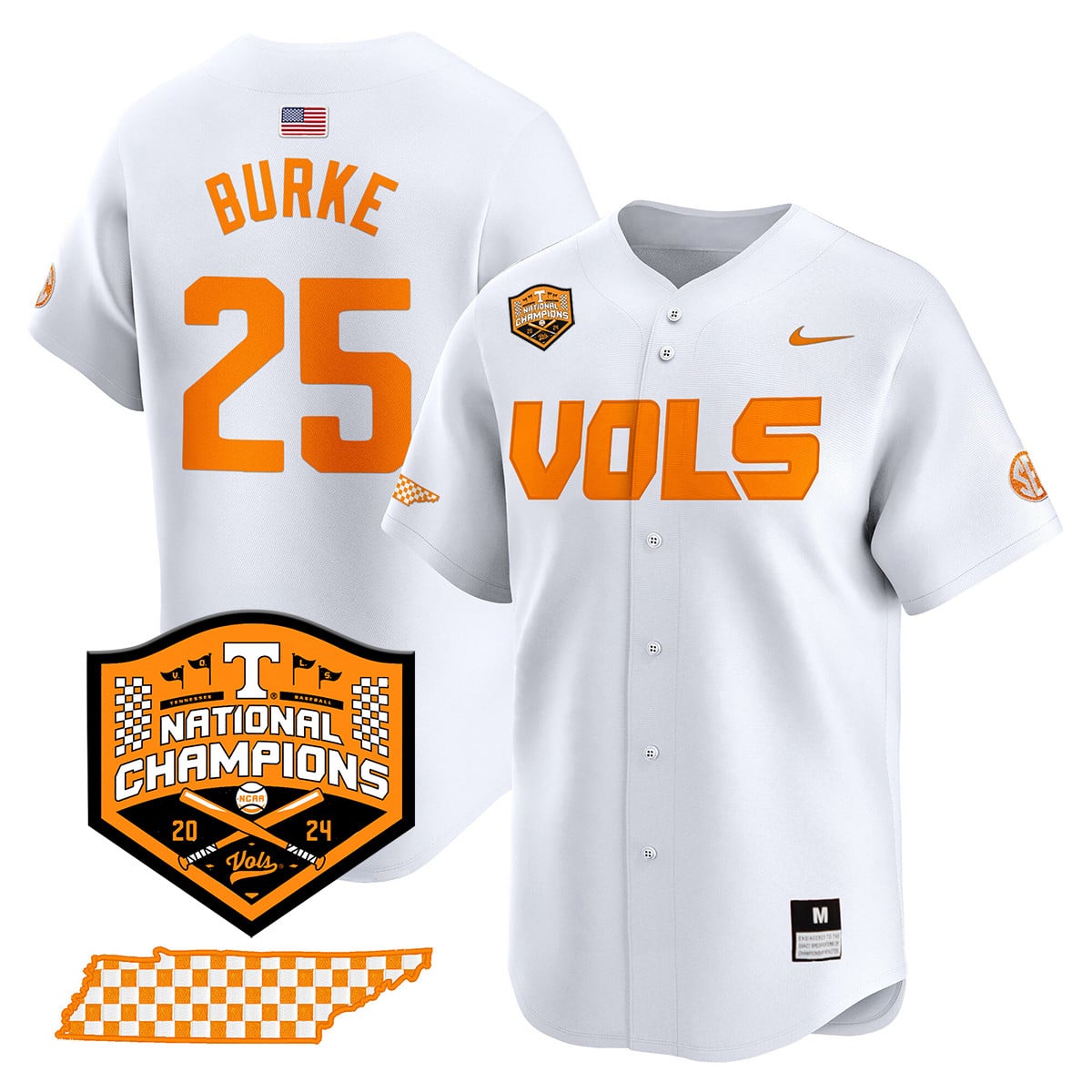Women's Tennessee Volunteers 2024 National Champions Vapor Premier Limited Jersey V1 - All Stitched
