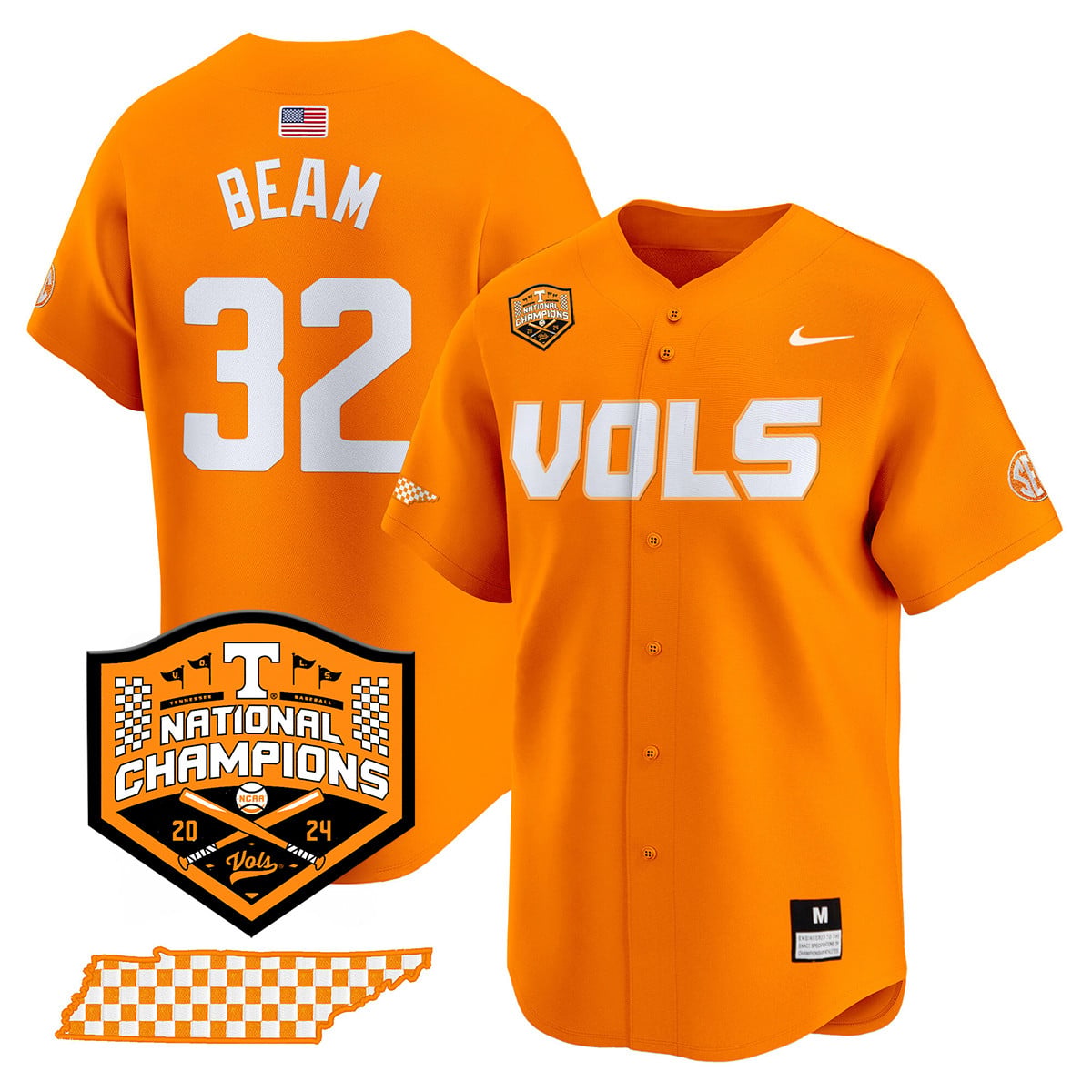 Women's Tennessee Volunteers 2024 National Champions Vapor Premier Limited Jersey V1 - All Stitched