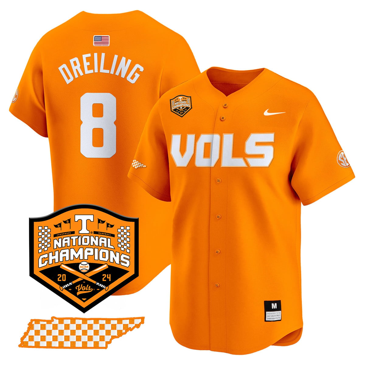 Women's Tennessee Volunteers 2024 National Champions Vapor Premier Limited Jersey V1 - All Stitched