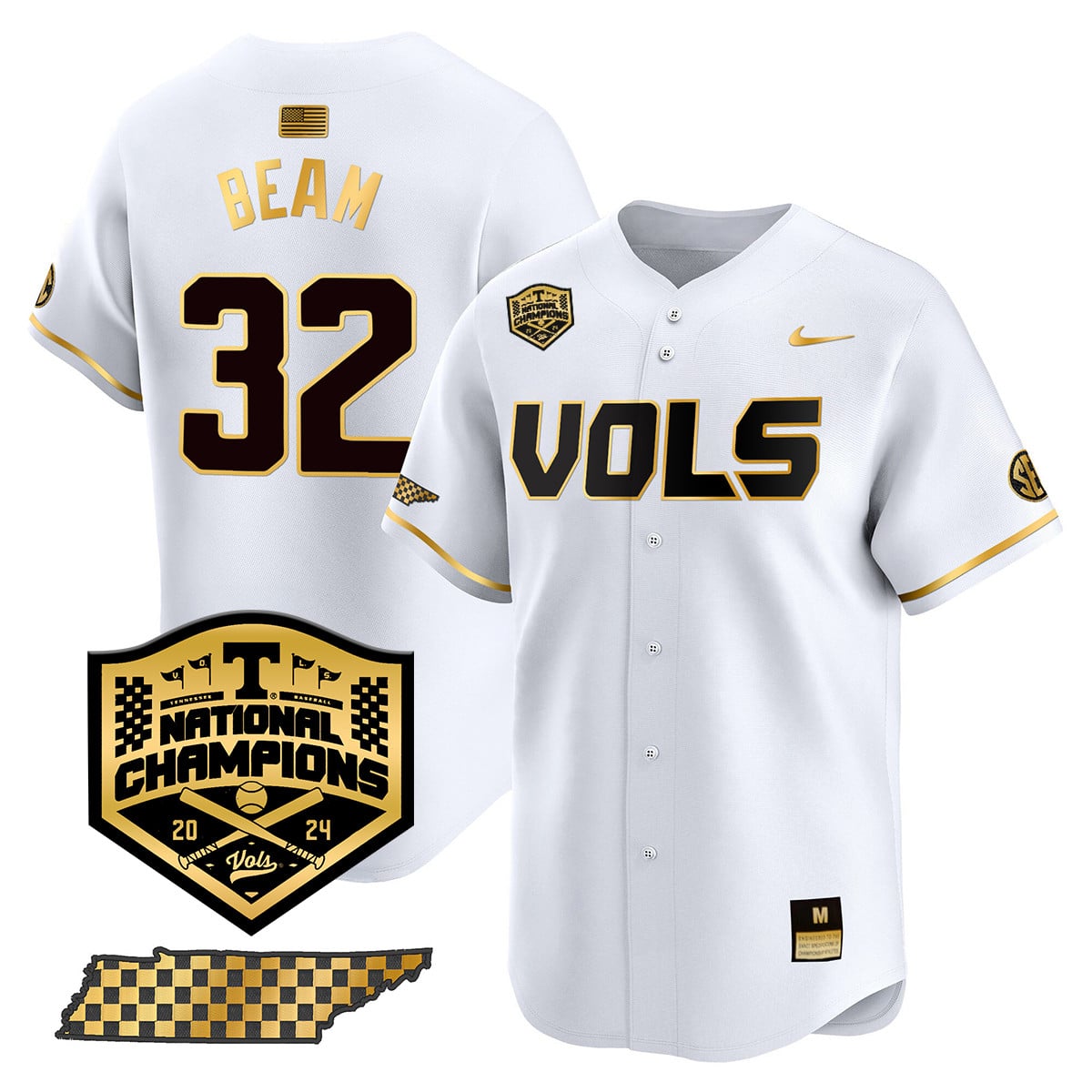 Women's Tennessee Volunteers 2024 National Champions Vapor Premier Limited Jersey V1 - All Stitched