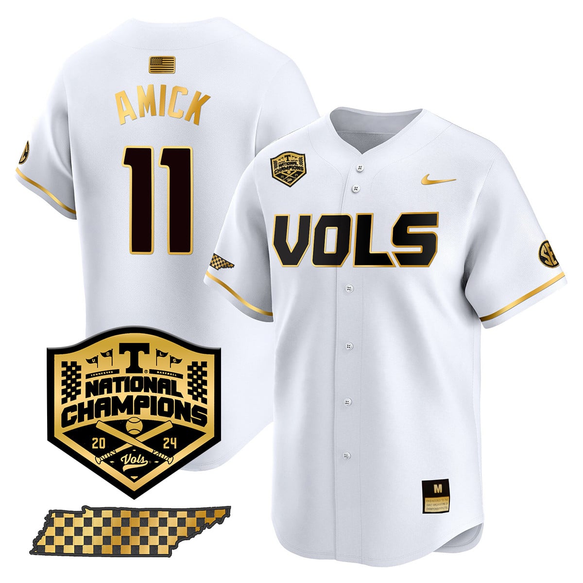 Women's Tennessee Volunteers 2024 National Champions Vapor Premier Limited Jersey V1 - All Stitched