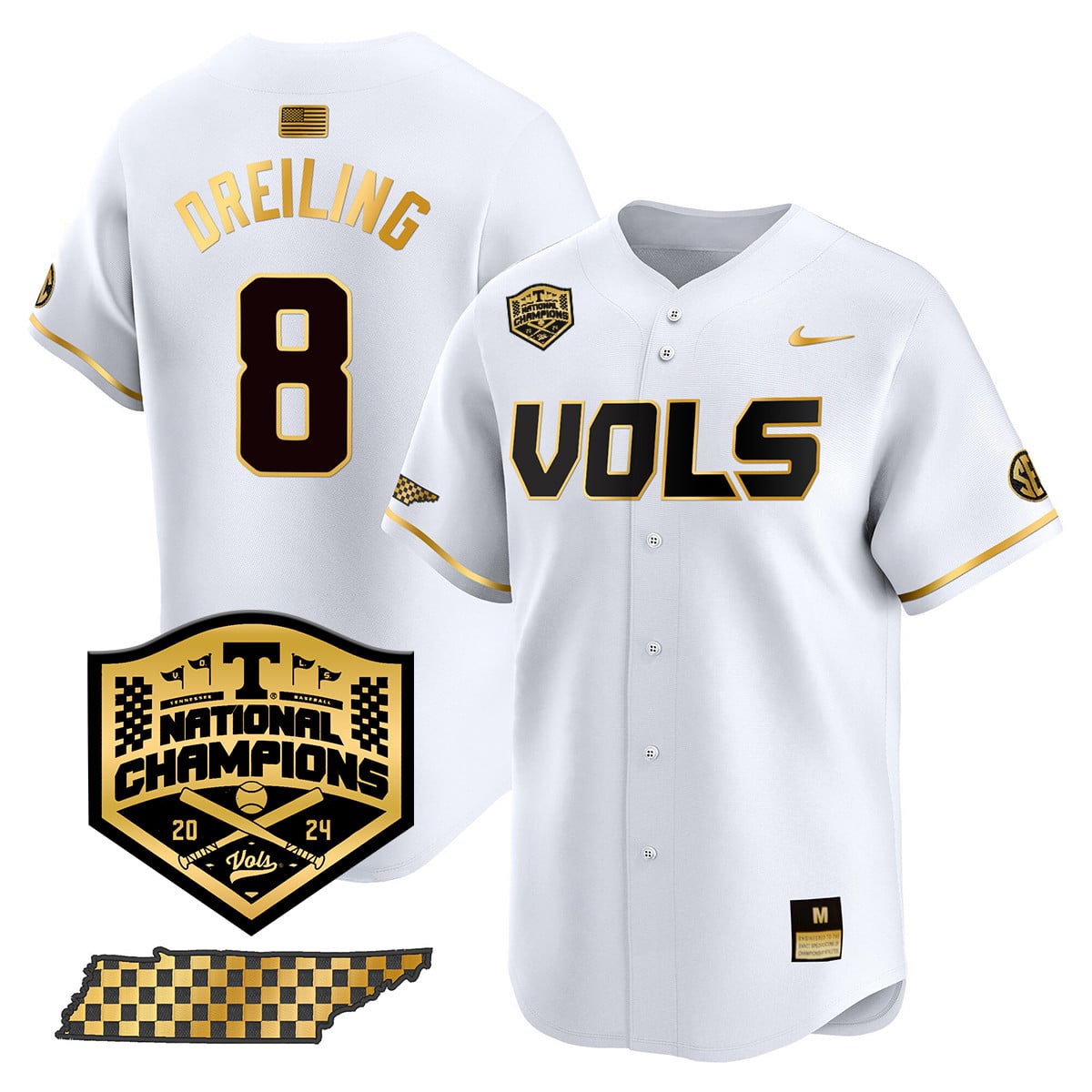 Women's Tennessee Volunteers 2024 National Champions Vapor Premier Limited Jersey V1 - All Stitched