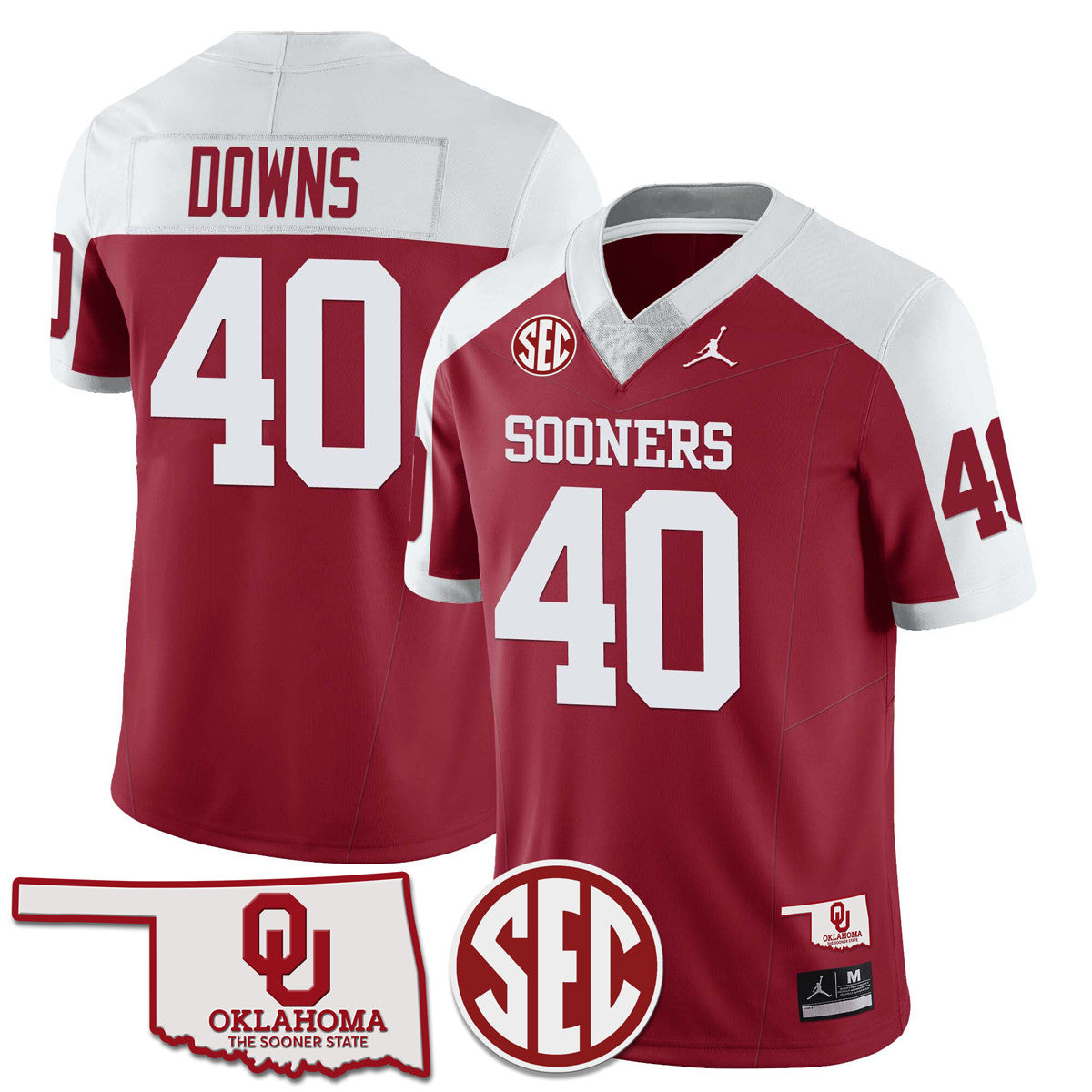Women's Oklahoma Sooners 2024 Limited Jersey - SEC Patch - All Stitched
