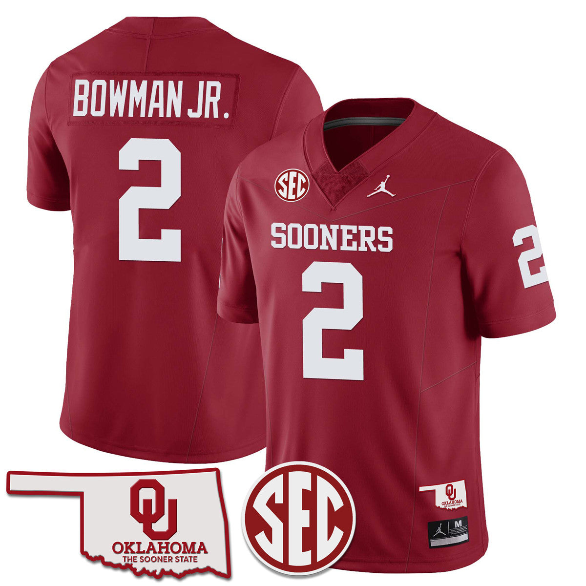 Women's Oklahoma Sooners 2024 Limited Jersey - SEC Patch - All Stitched