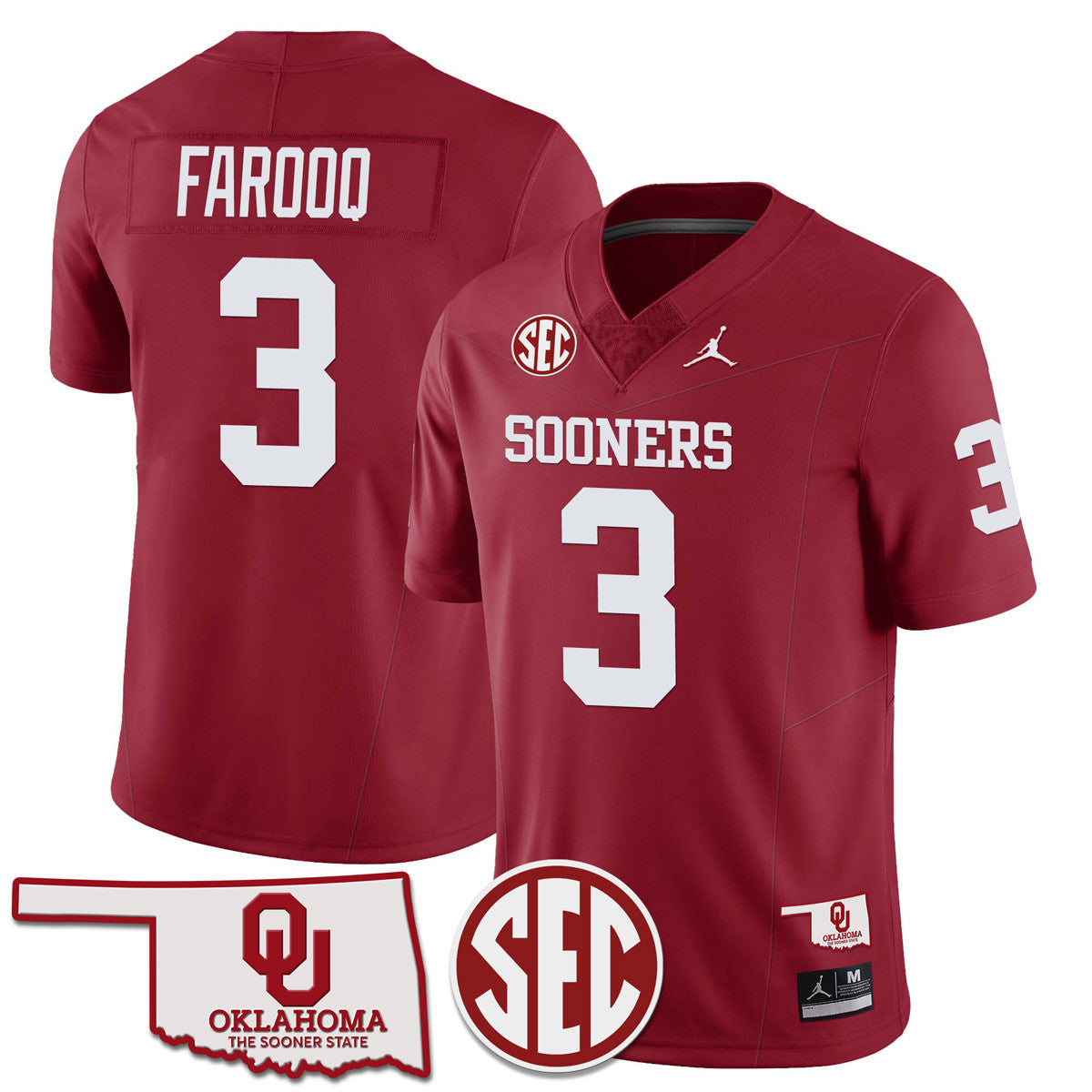 Women's Oklahoma Sooners 2024 Limited Jersey - SEC Patch - All Stitched