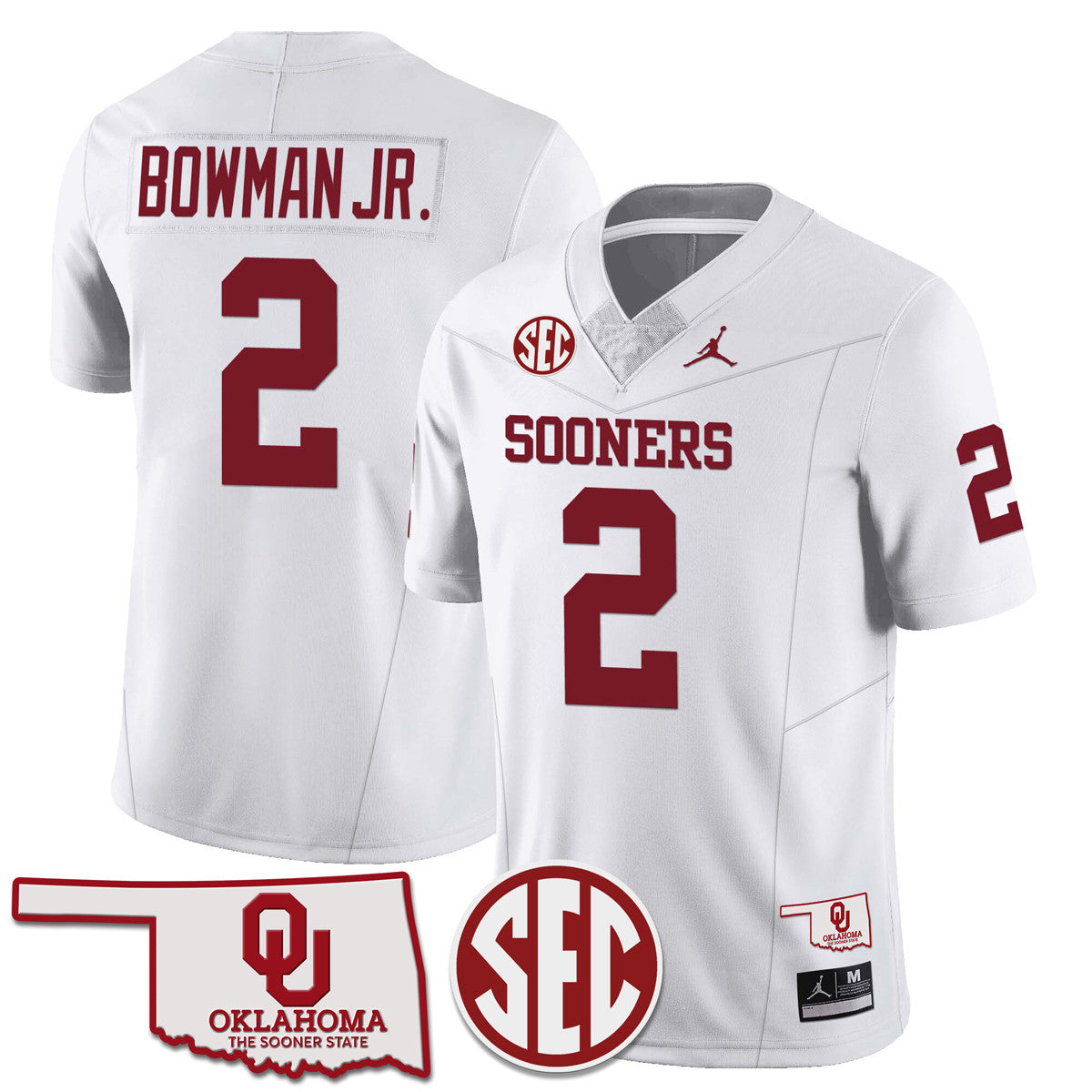 Women's Oklahoma Sooners 2024 Limited Jersey - SEC Patch - All Stitched