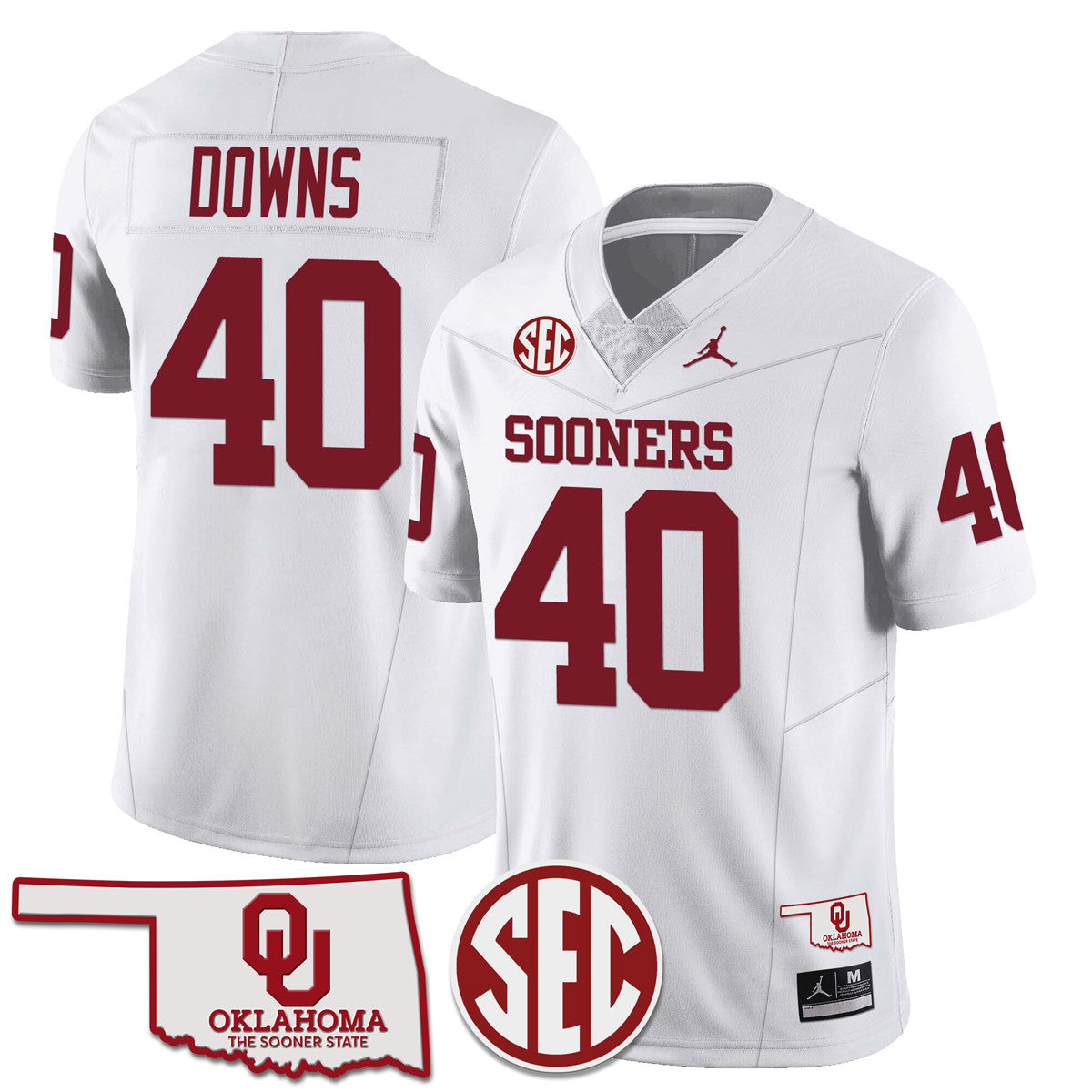 Women's Oklahoma Sooners 2024 Limited Jersey - SEC Patch - All Stitched