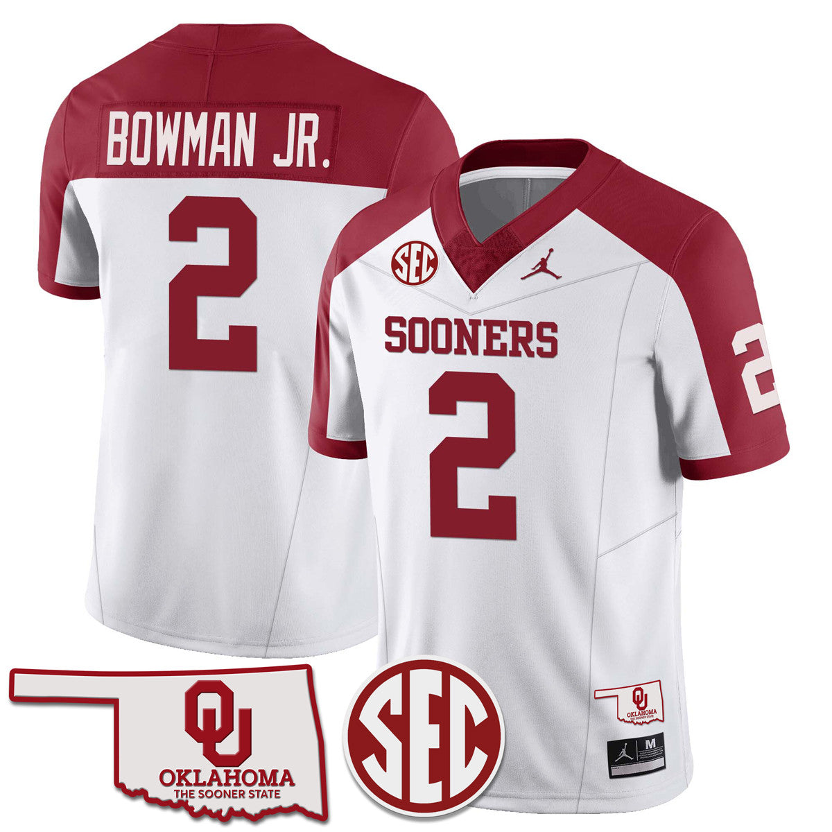 Women's Oklahoma Sooners 2024 Limited Jersey - SEC Patch - All Stitched