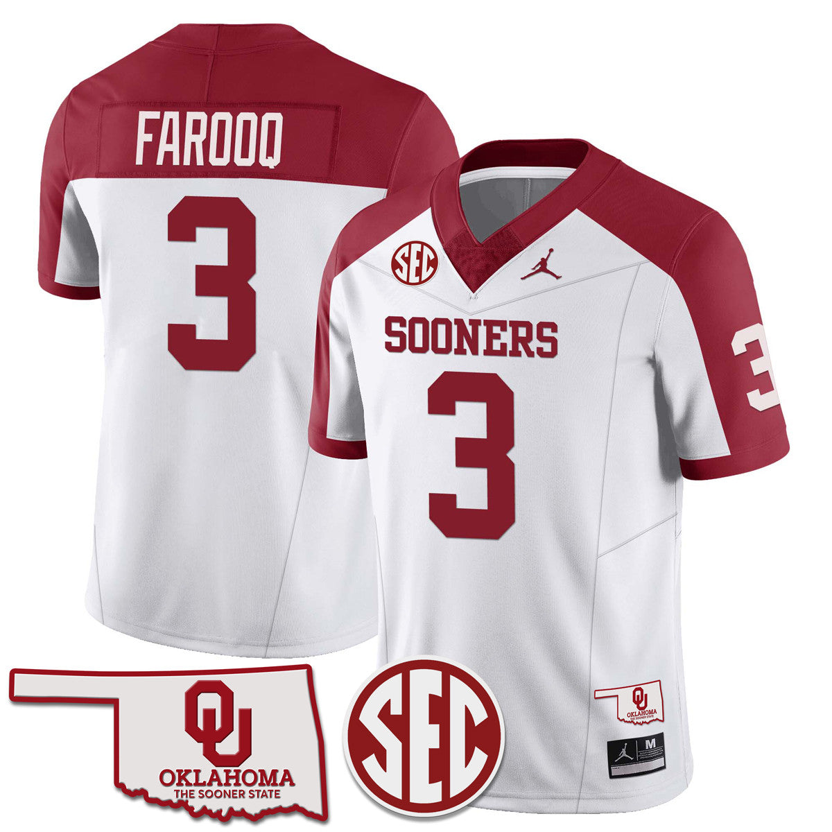 Women's Oklahoma Sooners 2024 Limited Jersey - SEC Patch - All Stitched
