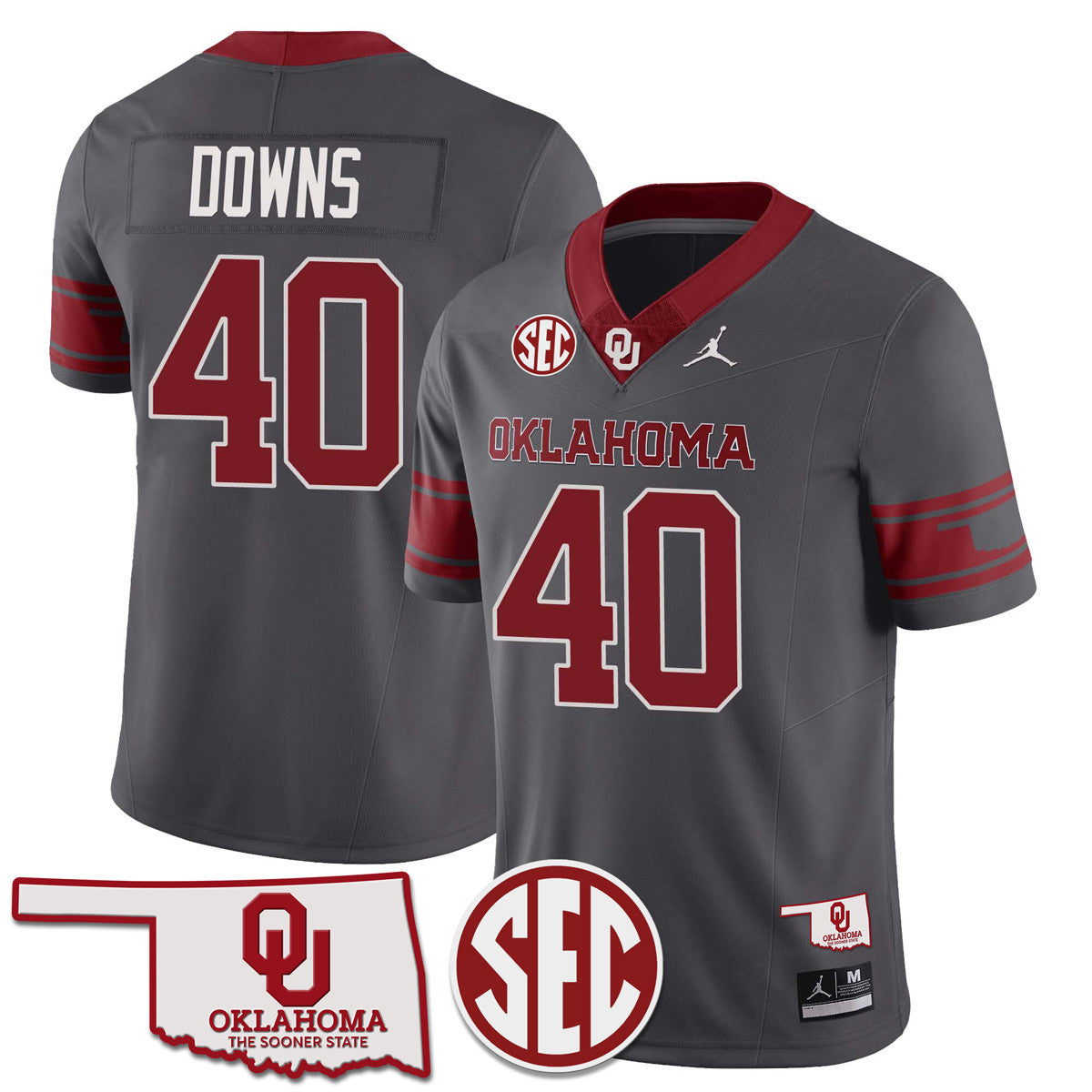 Women's Oklahoma Sooners 2024 Limited Jersey - SEC Patch - All Stitched