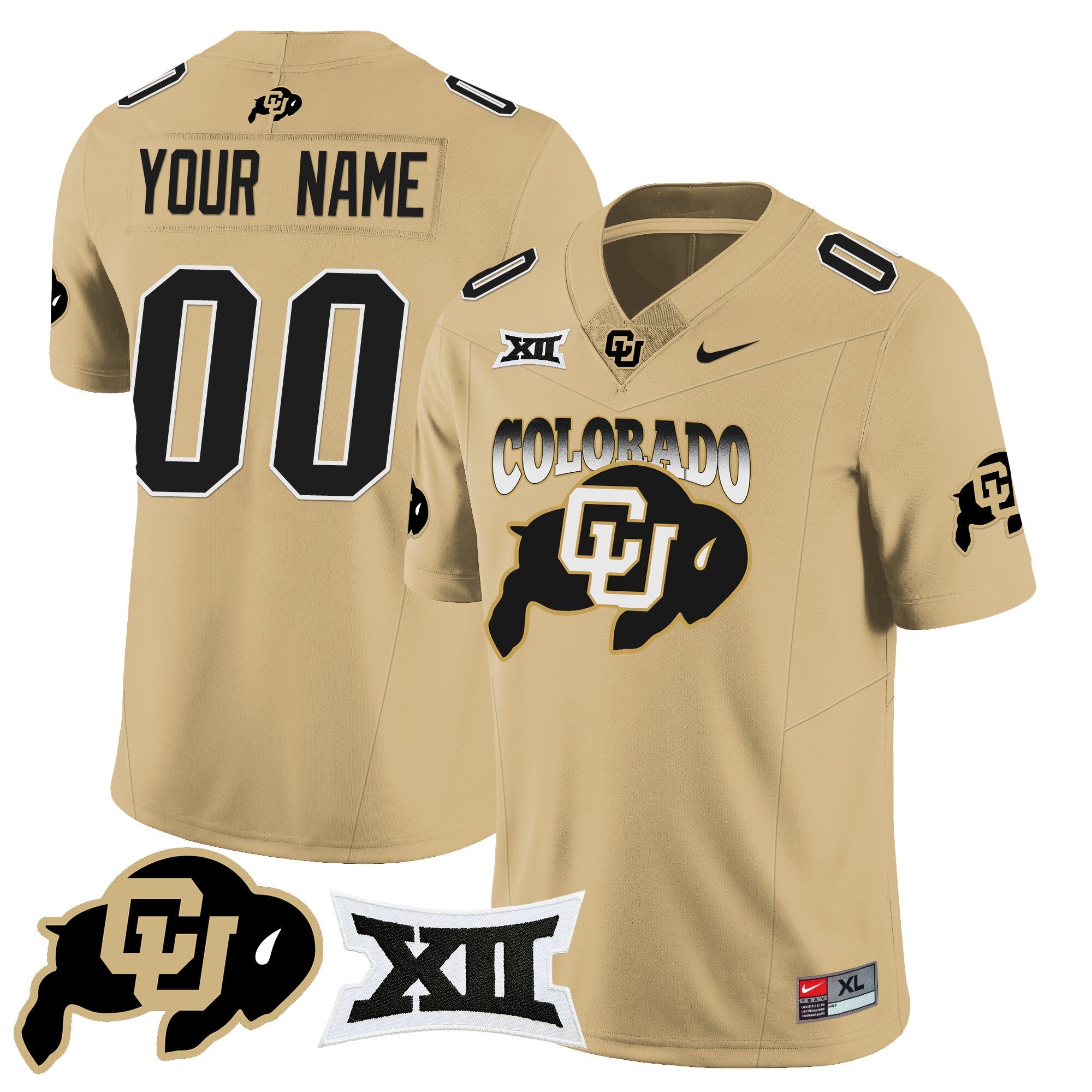Custom Colorado Buffaloes 2024 Vapor Limited Jersey N2 - All Stitched