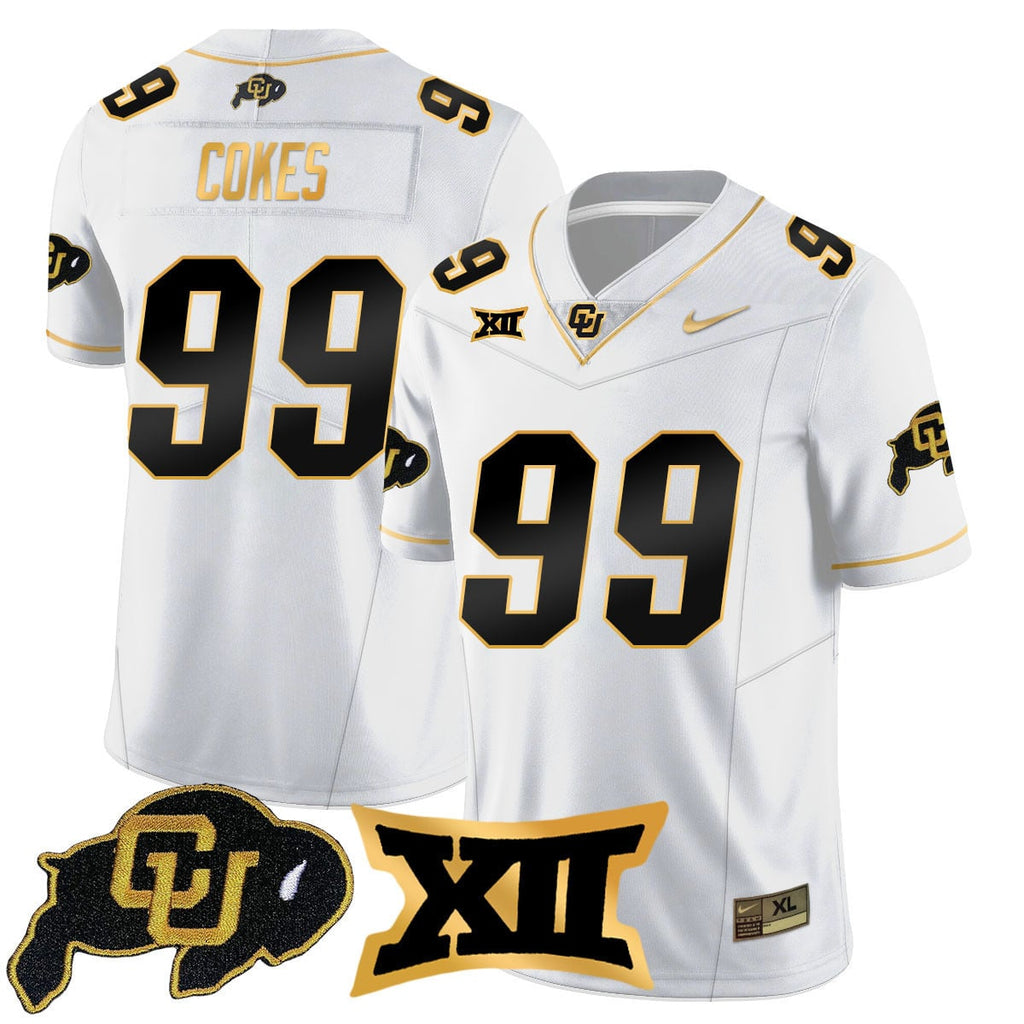 Men's Colorado Buffaloes 2024 Vapor Limited Gold Jersey - All Stitched