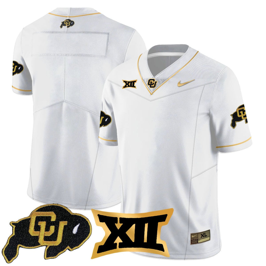 Men's Colorado Buffaloes 2024 Vapor Limited Gold Jersey - All Stitched