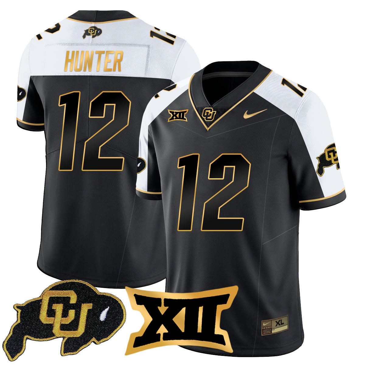 Men's Colorado Buffaloes 2024 Vapor Limited Gold Jersey - All Stitched