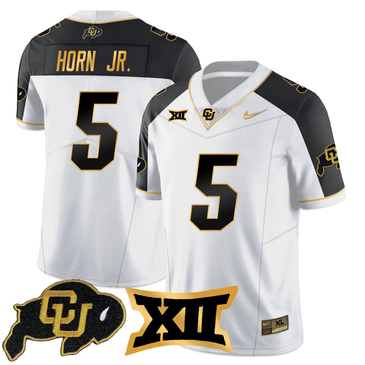 Men's Colorado Buffaloes 2024 Vapor Limited Gold Jersey - All Stitched