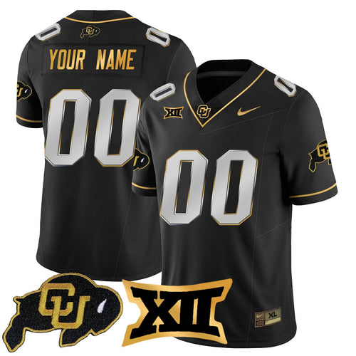 Custom Colorado Buffaloes 2024 Vapor Limited Gold Jersey - All Stitched