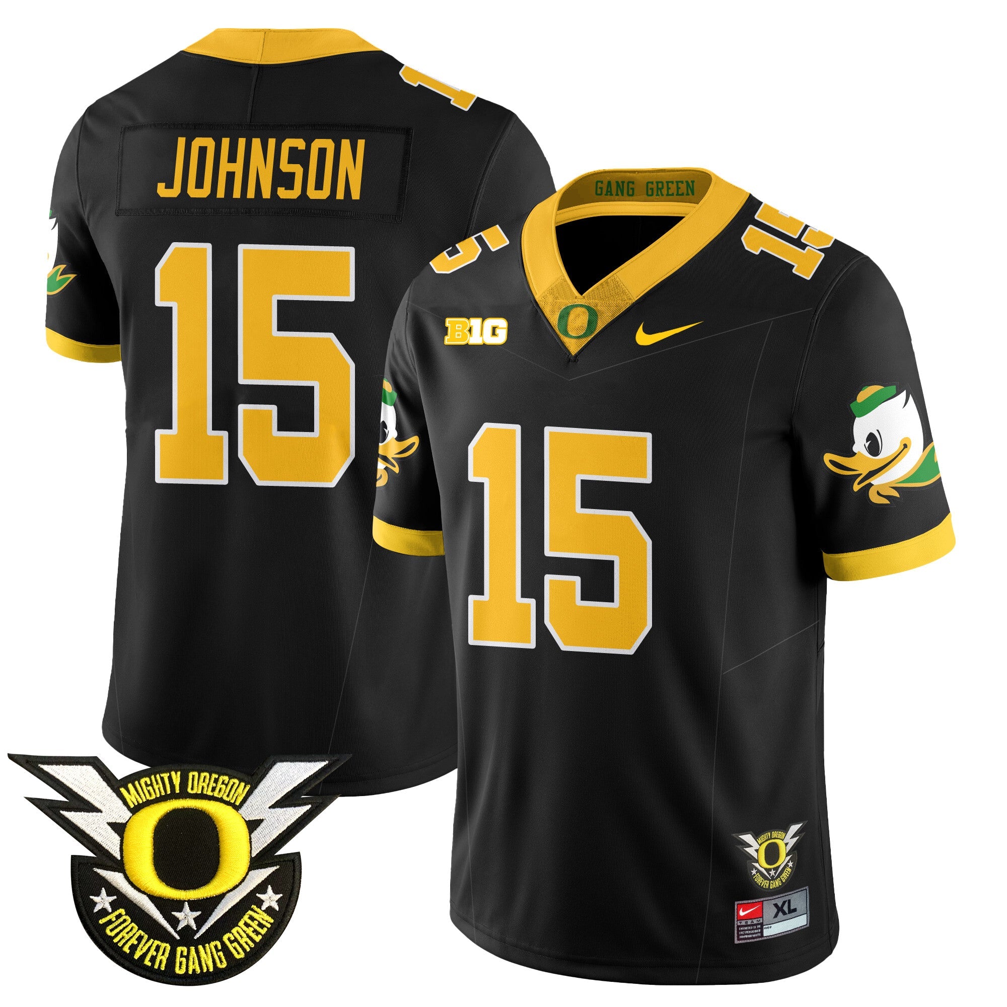 Men's Oregon Football Forever Gang Green 2024 Jersey N2 - All Stitched