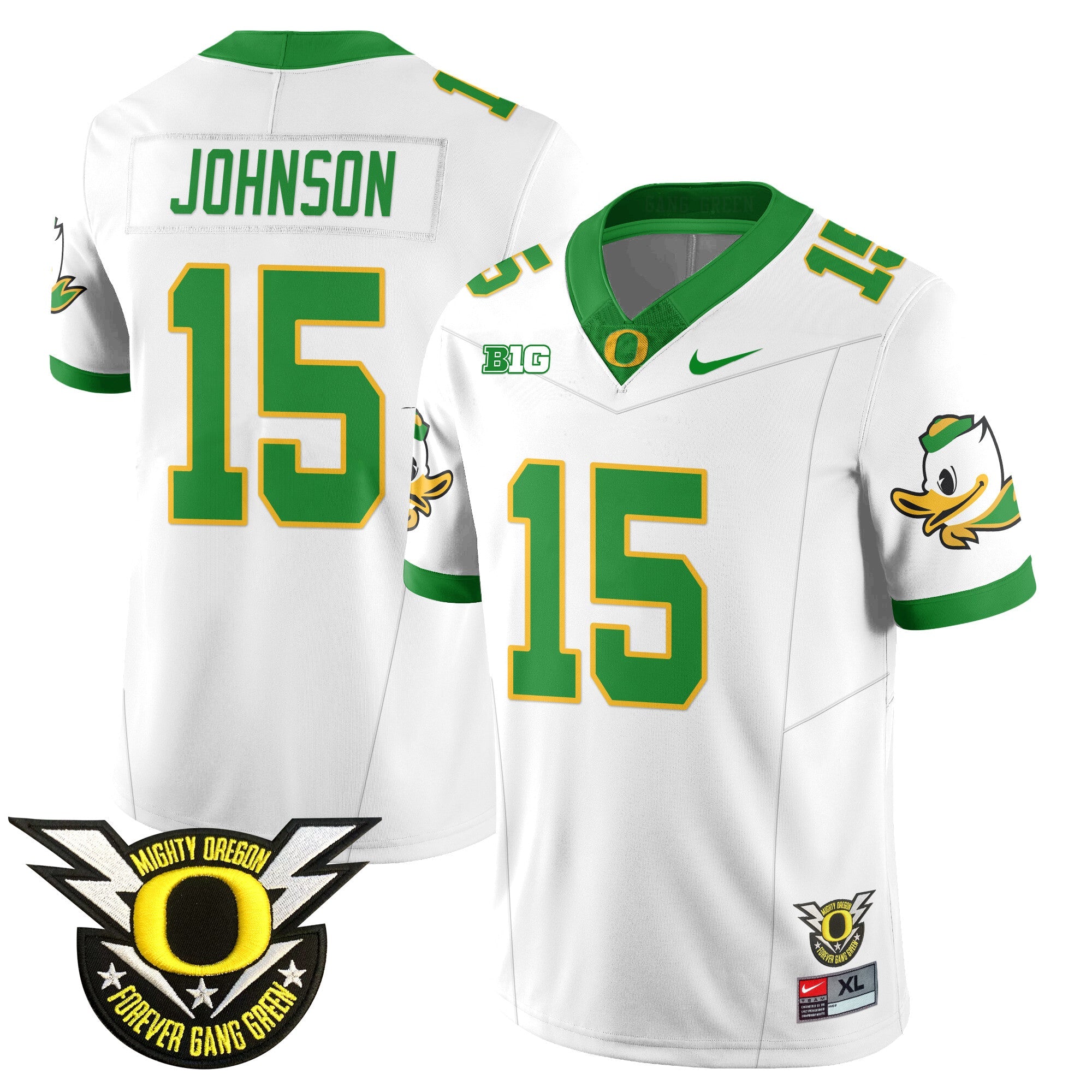Men's Oregon Football Forever Gang Green 2024 Jersey N2 - All Stitched