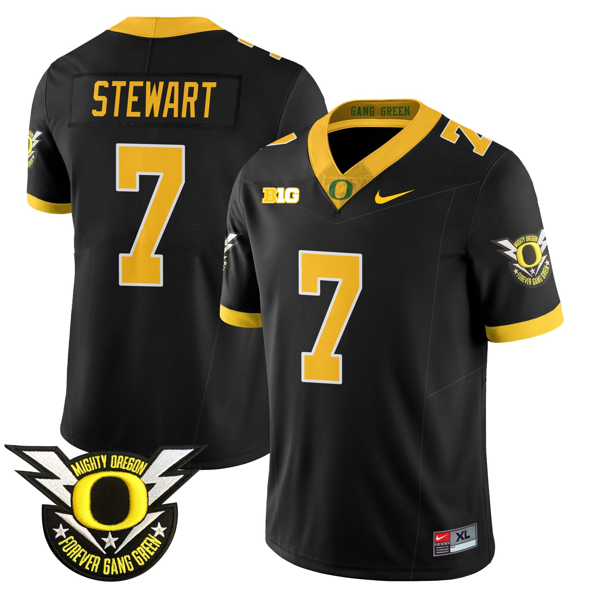 Men's Oregon Football Forever Gang Green 2024 Jersey - All Stitched