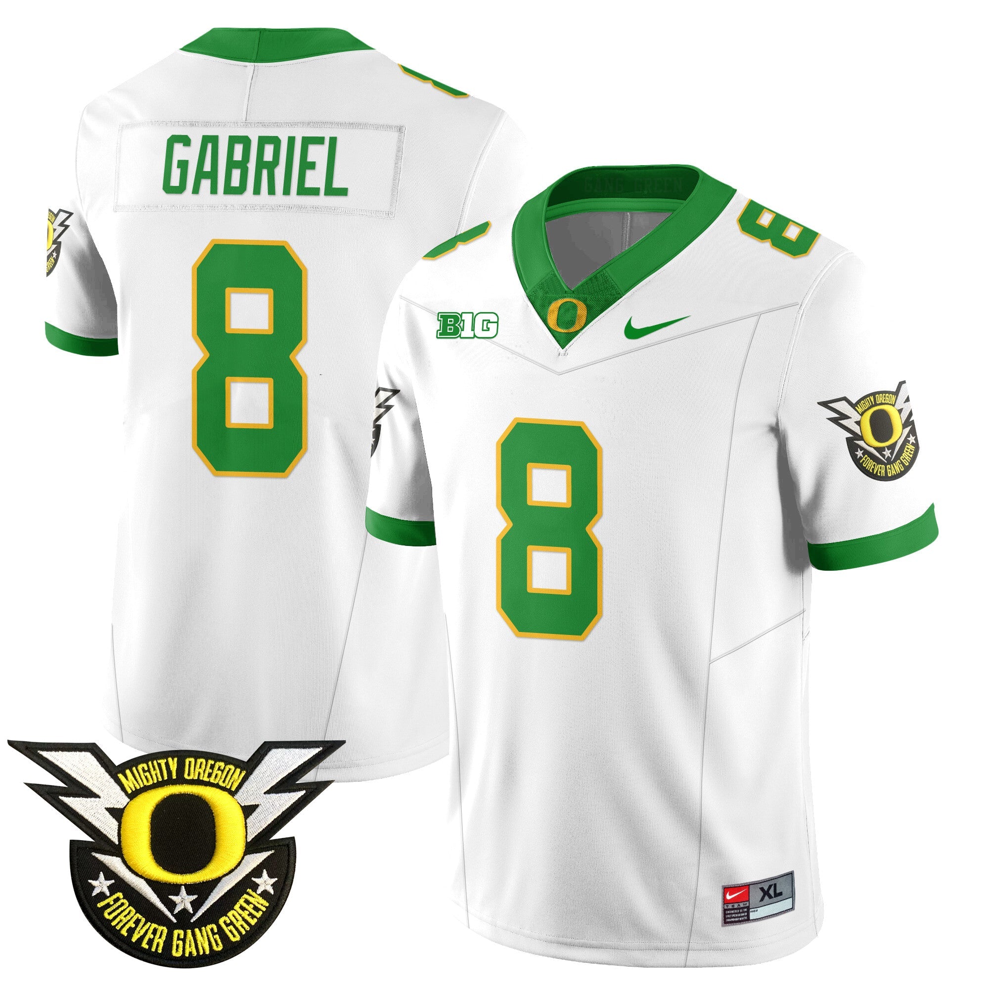 Men's Oregon Football Forever Gang Green 2024 Jersey - All Stitched