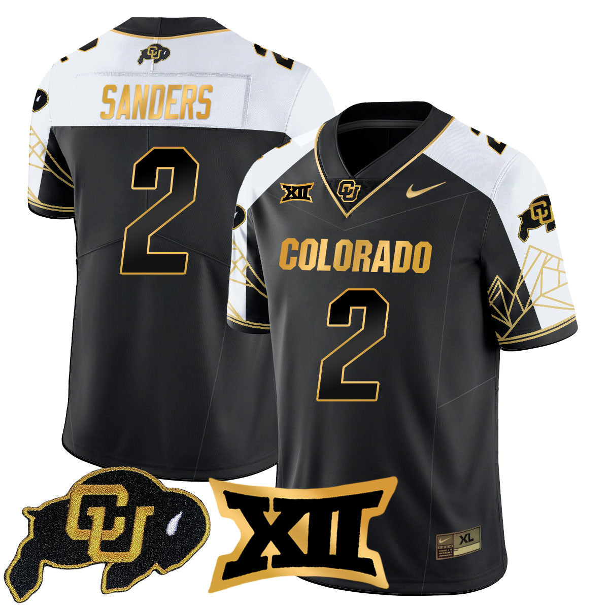 Women's Colorado Buffaloes 2024 Vapor Limited Gold Jersey N3 - All Stitched