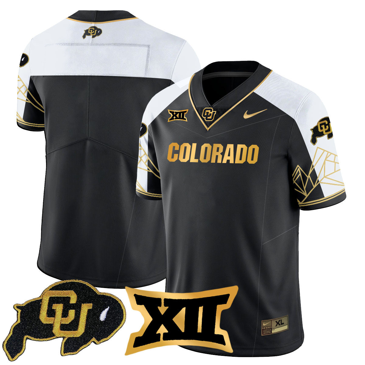 Women's Colorado Buffaloes 2024 Vapor Limited Gold Jersey N3 - All Stitched