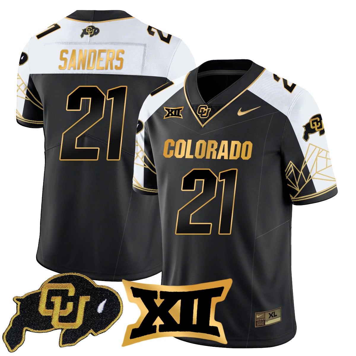 Women's Colorado Buffaloes 2024 Vapor Limited Gold Jersey N3 - All Stitched