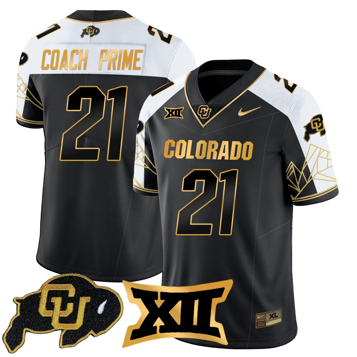 Women's Colorado Buffaloes 2024 Vapor Limited Gold Jersey N3 - All Stitched