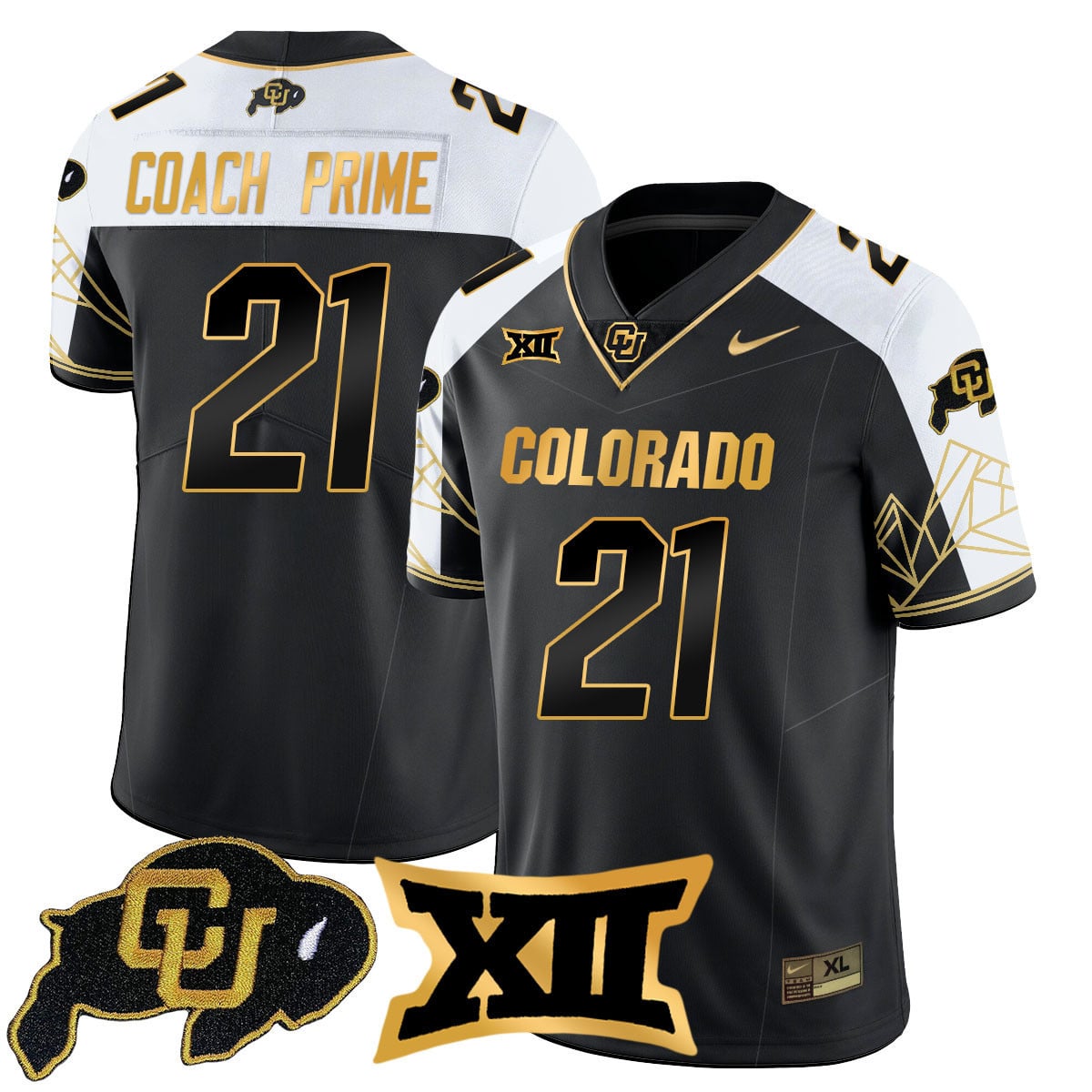 Women's Colorado Buffaloes 2024 Vapor Limited Gold Jersey N3 - All Stitched