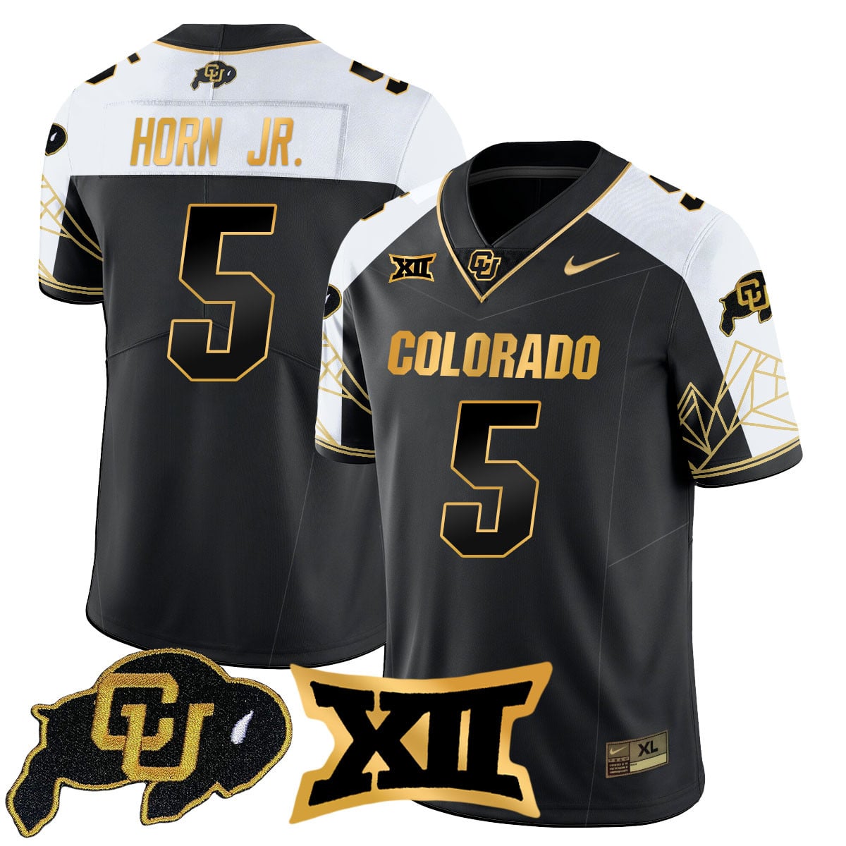 Women's Colorado Buffaloes 2024 Vapor Limited Gold Jersey N3 - All Stitched