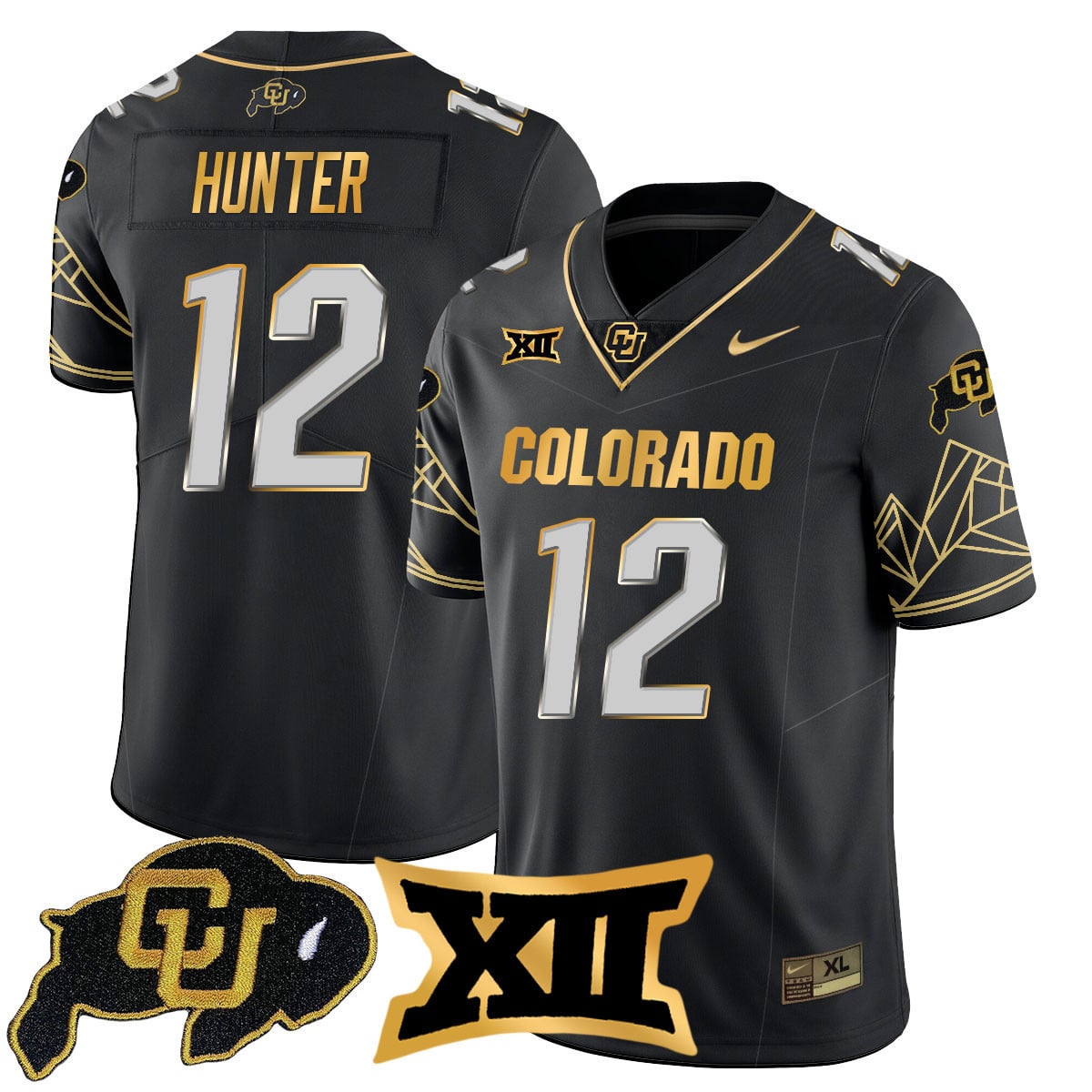 Women's Colorado Buffaloes 2024 Vapor Limited Gold Jersey N3 - All Stitched