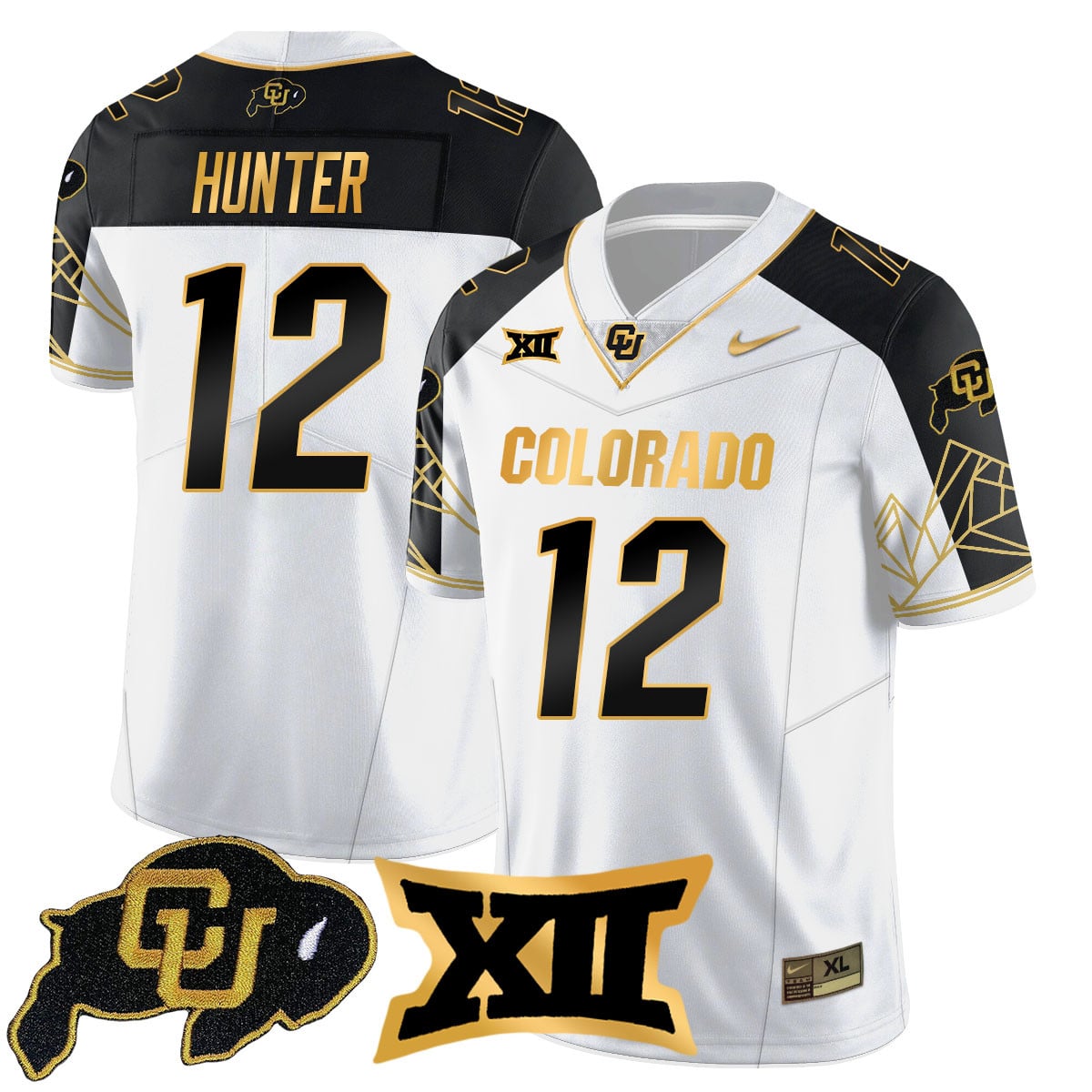 Women's Colorado Buffaloes 2024 Vapor Limited Gold Jersey N3 - All Stitched