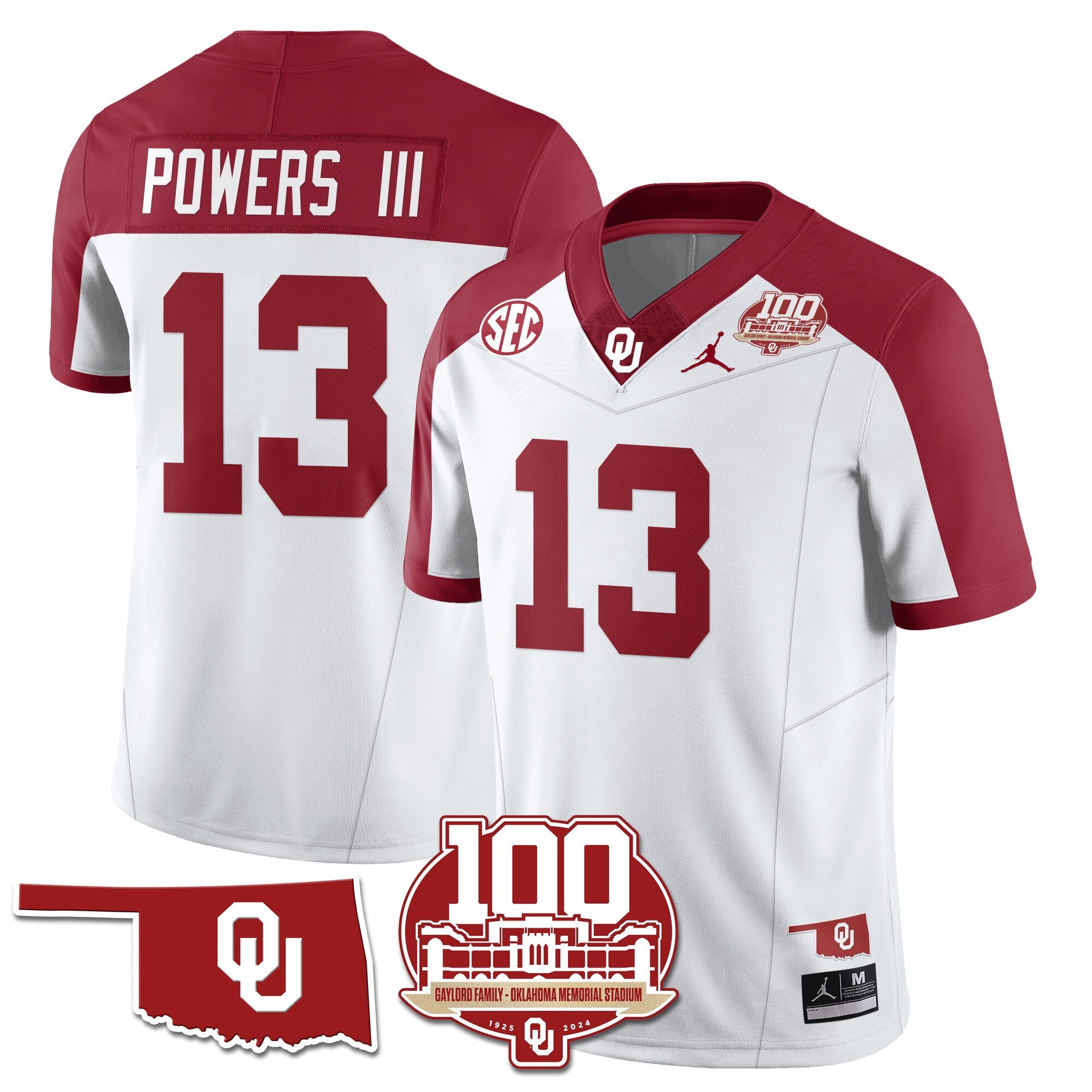 Women's Oklahoma Sooners 1946-56 Throwback Uniforms - 100th Season - All Stitched