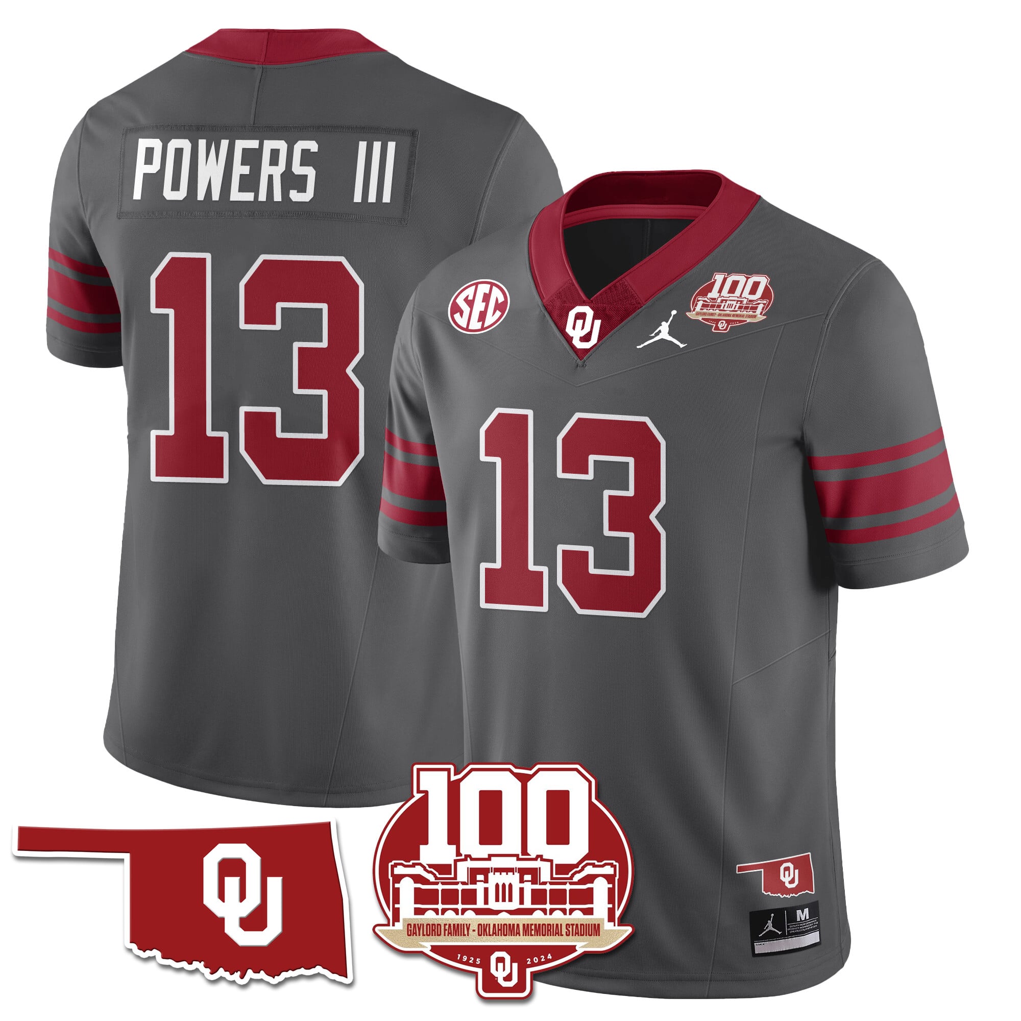 Women's Oklahoma Sooners 1946-56 Throwback Uniforms - 100th Season - All Stitched