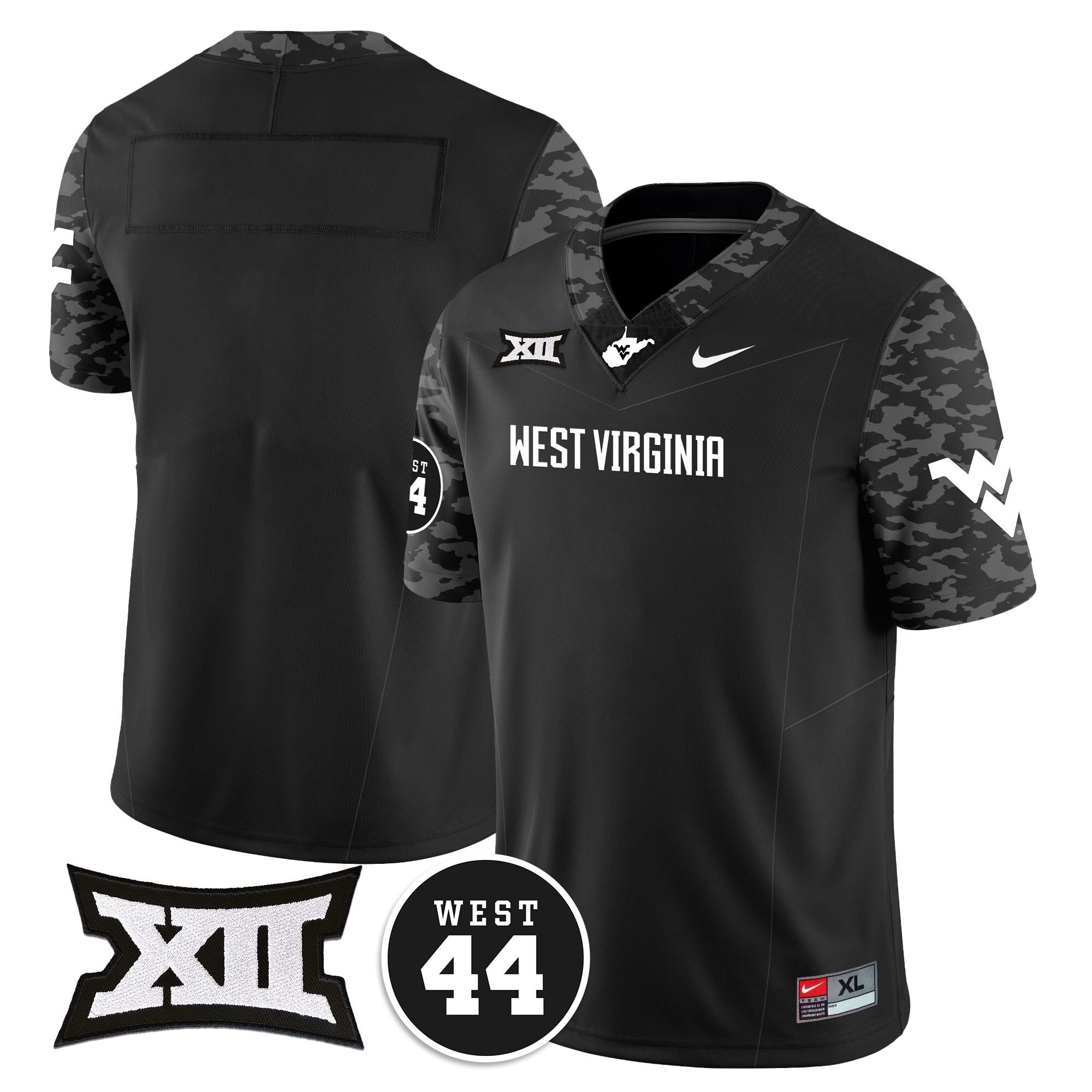 Women's West Virginia Mountaineers 2024 Vapor Limited Jersey - All Stitched - Honor Jerry West