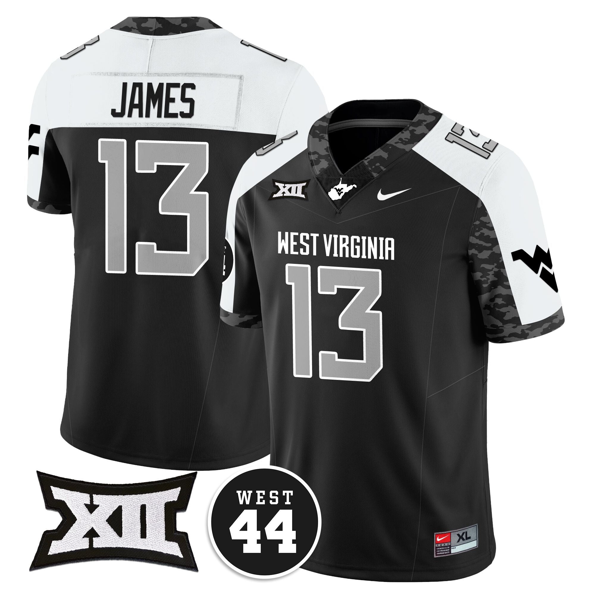 Women's West Virginia Mountaineers 2024 Vapor Limited Jersey - All Stitched - Honor Jerry West