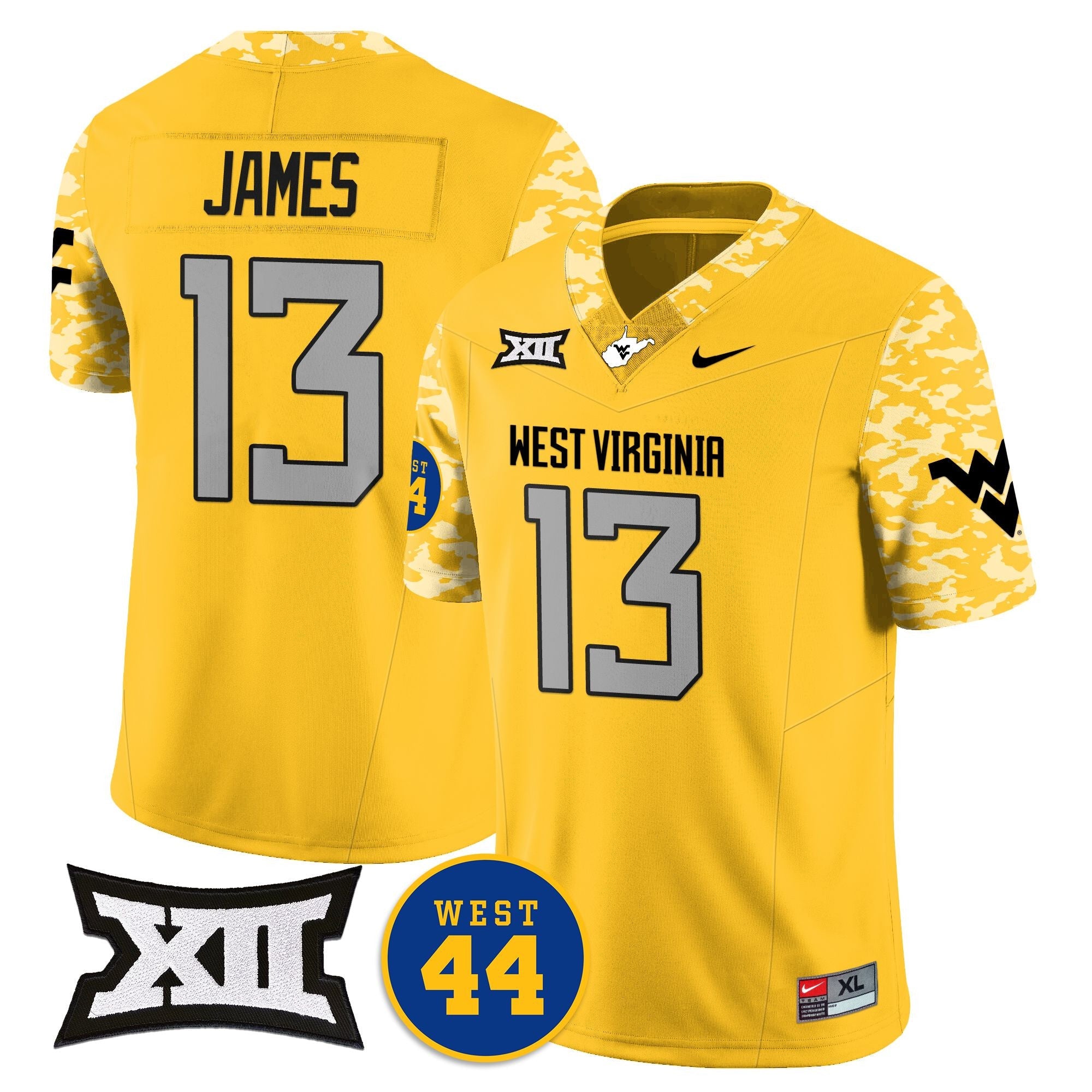 Women's West Virginia Mountaineers 2024 Vapor Limited Jersey - All Stitched - Honor Jerry West