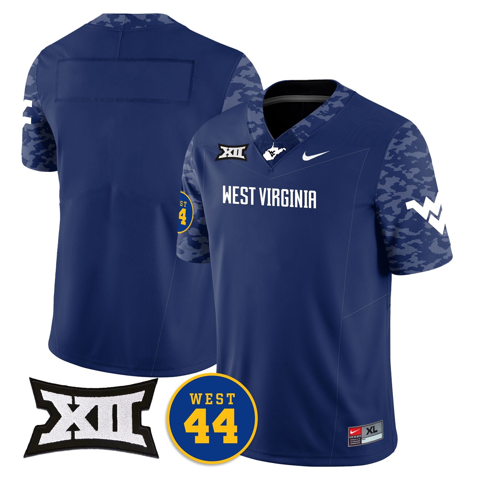 Women's West Virginia Mountaineers 2024 Vapor Limited Jersey - All Stitched - Honor Jerry West