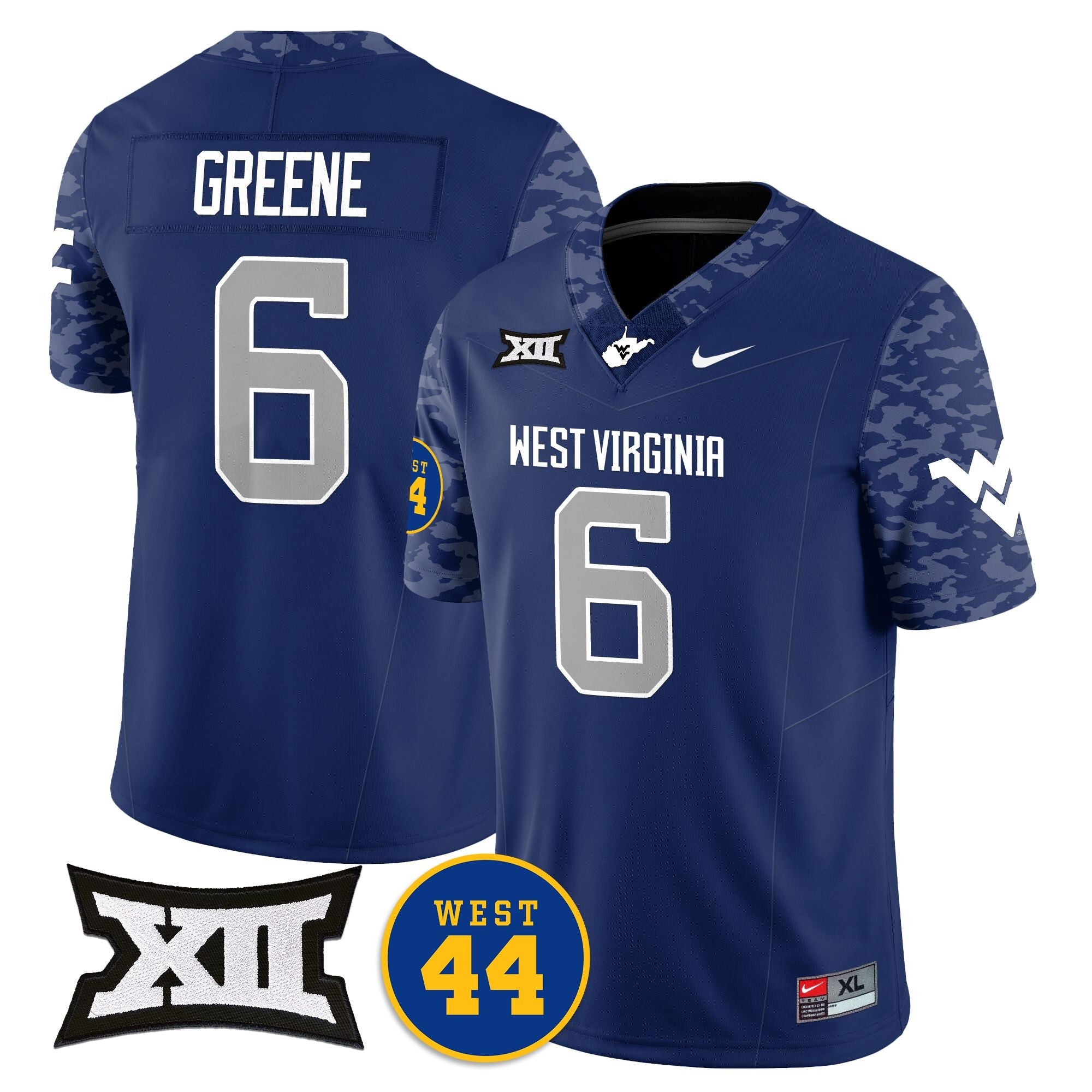 Women's West Virginia Mountaineers 2024 Vapor Limited Jersey - All Stitched - Honor Jerry West