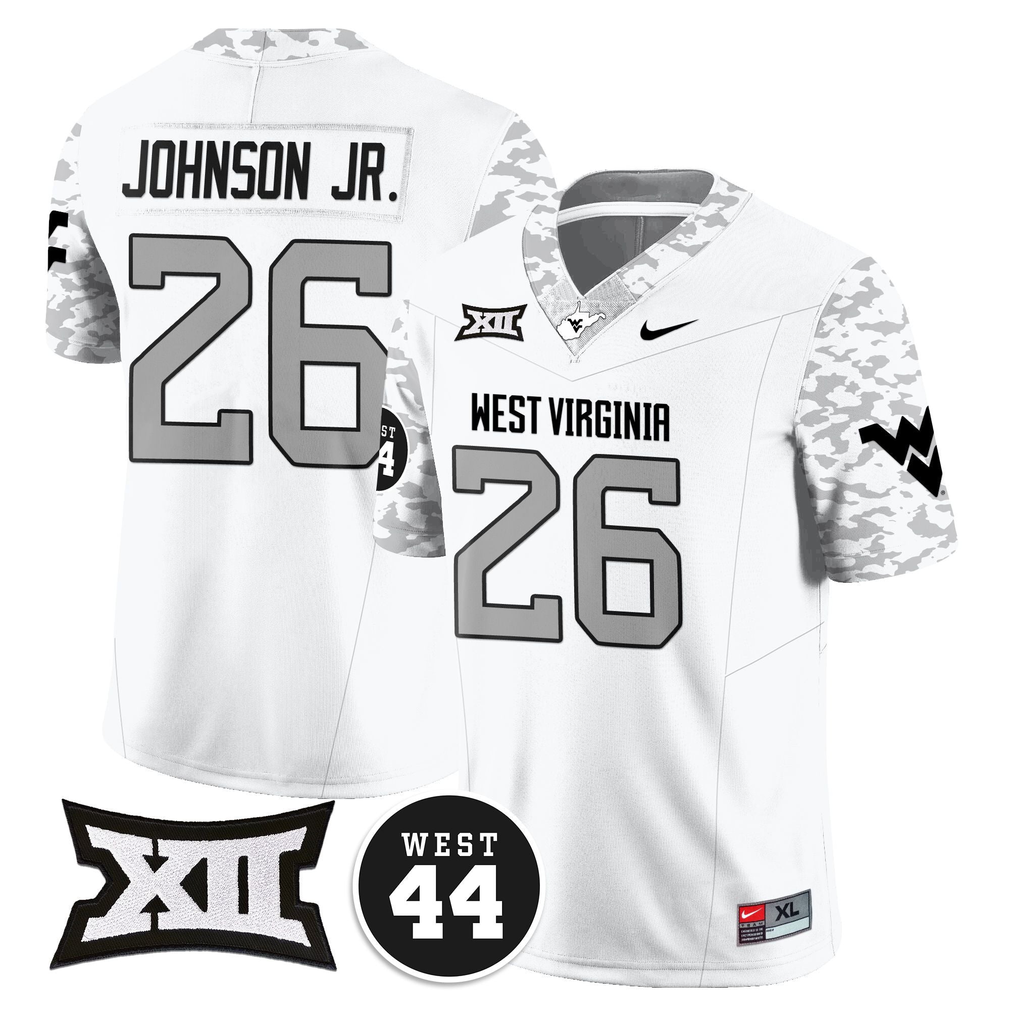Women's West Virginia Mountaineers 2024 Vapor Limited Jersey - All Stitched - Honor Jerry West