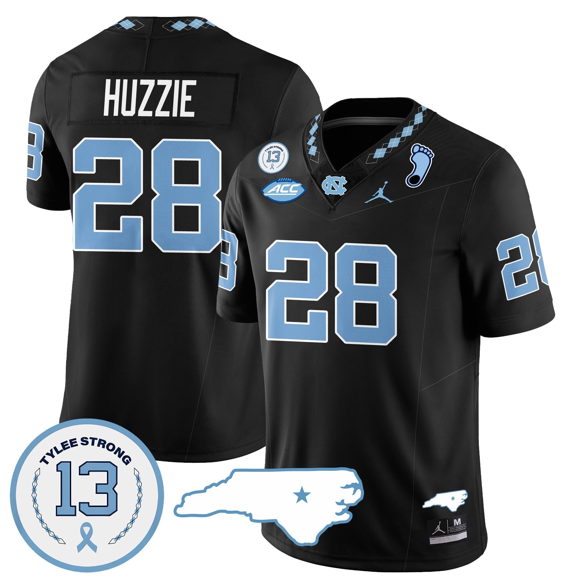 Men's North Carolina Tar Heels Football 2024 Vapor Jersey - All Stitched